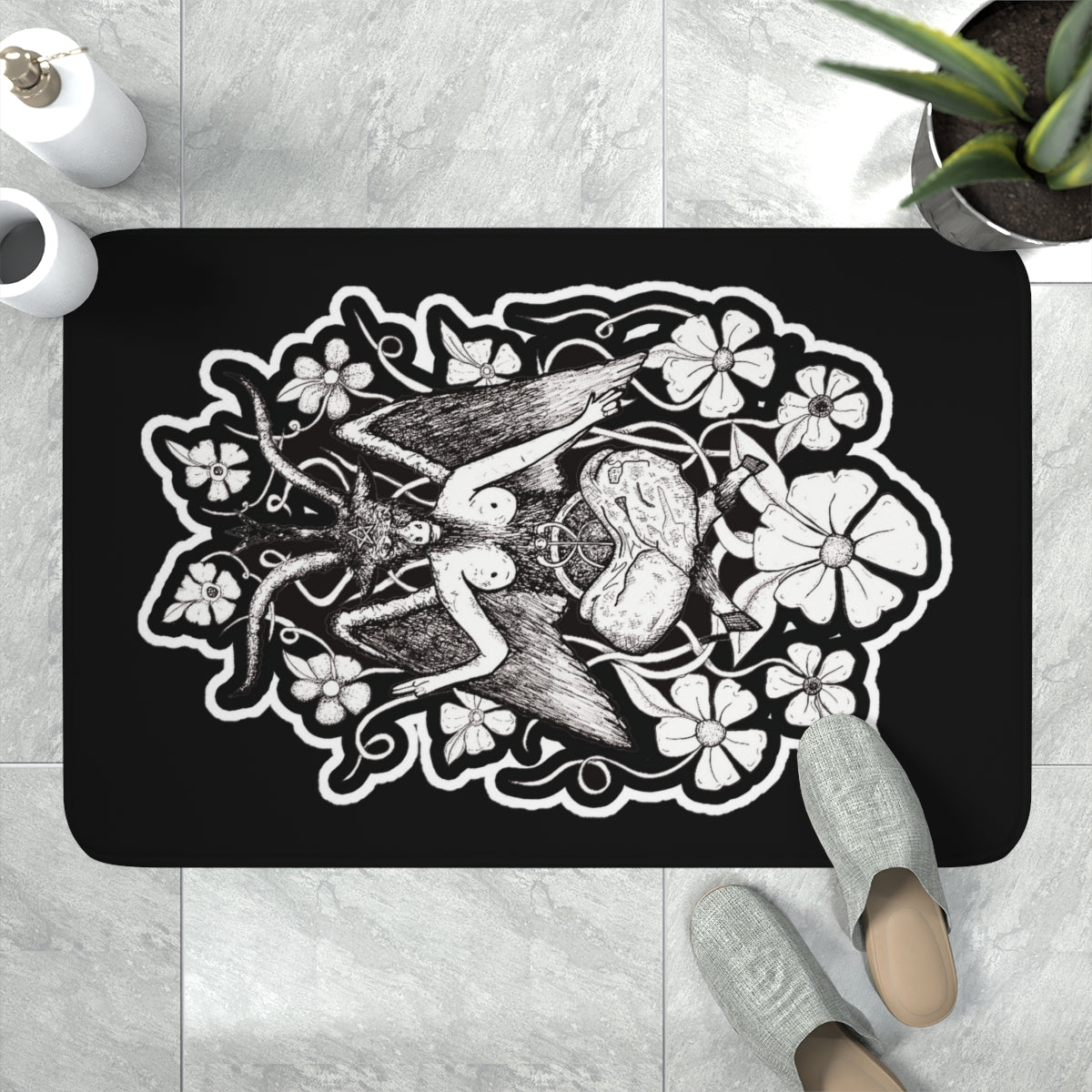 Baphomet Memory Foam Bath Mat