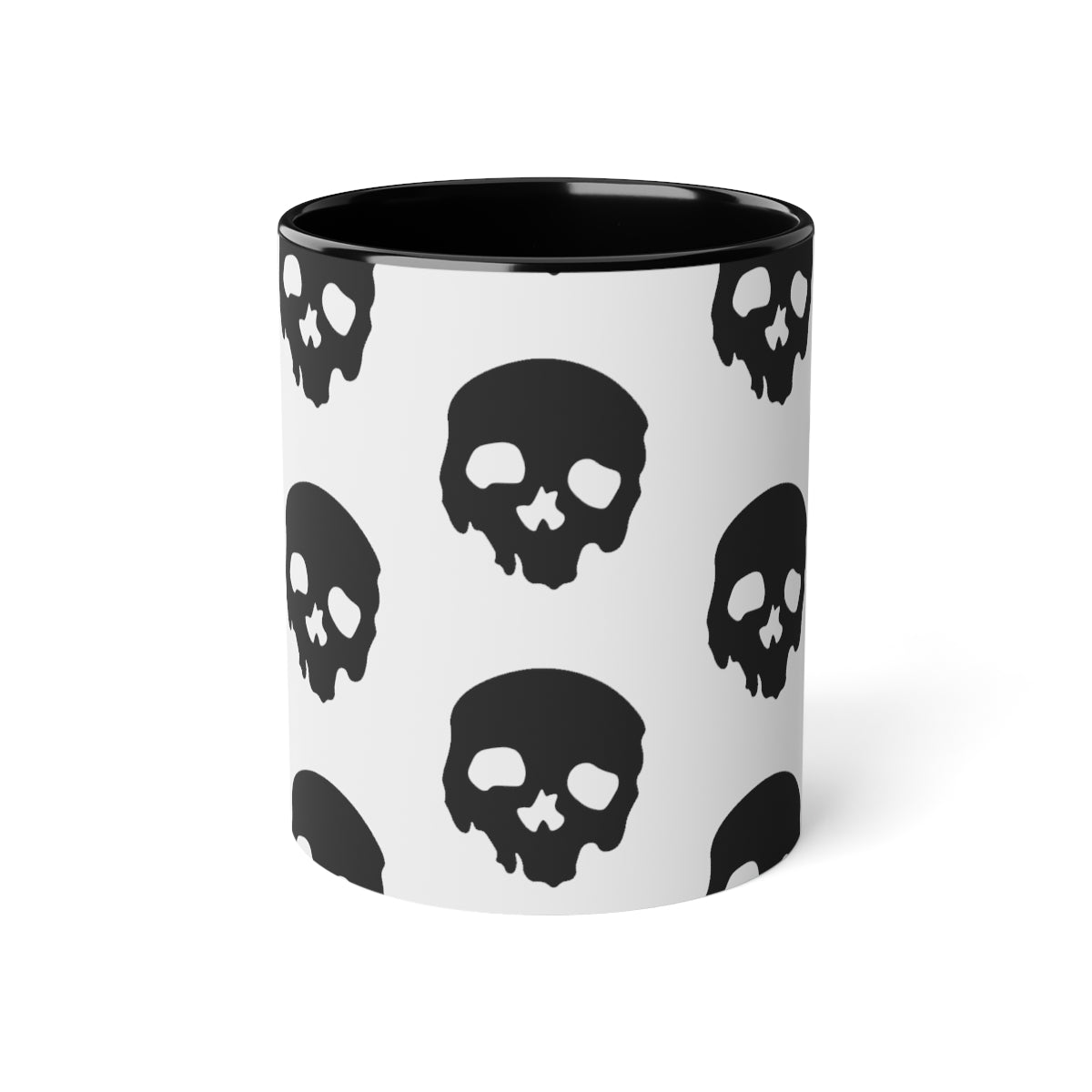 Skull Print Coffee Mug, 11oz
