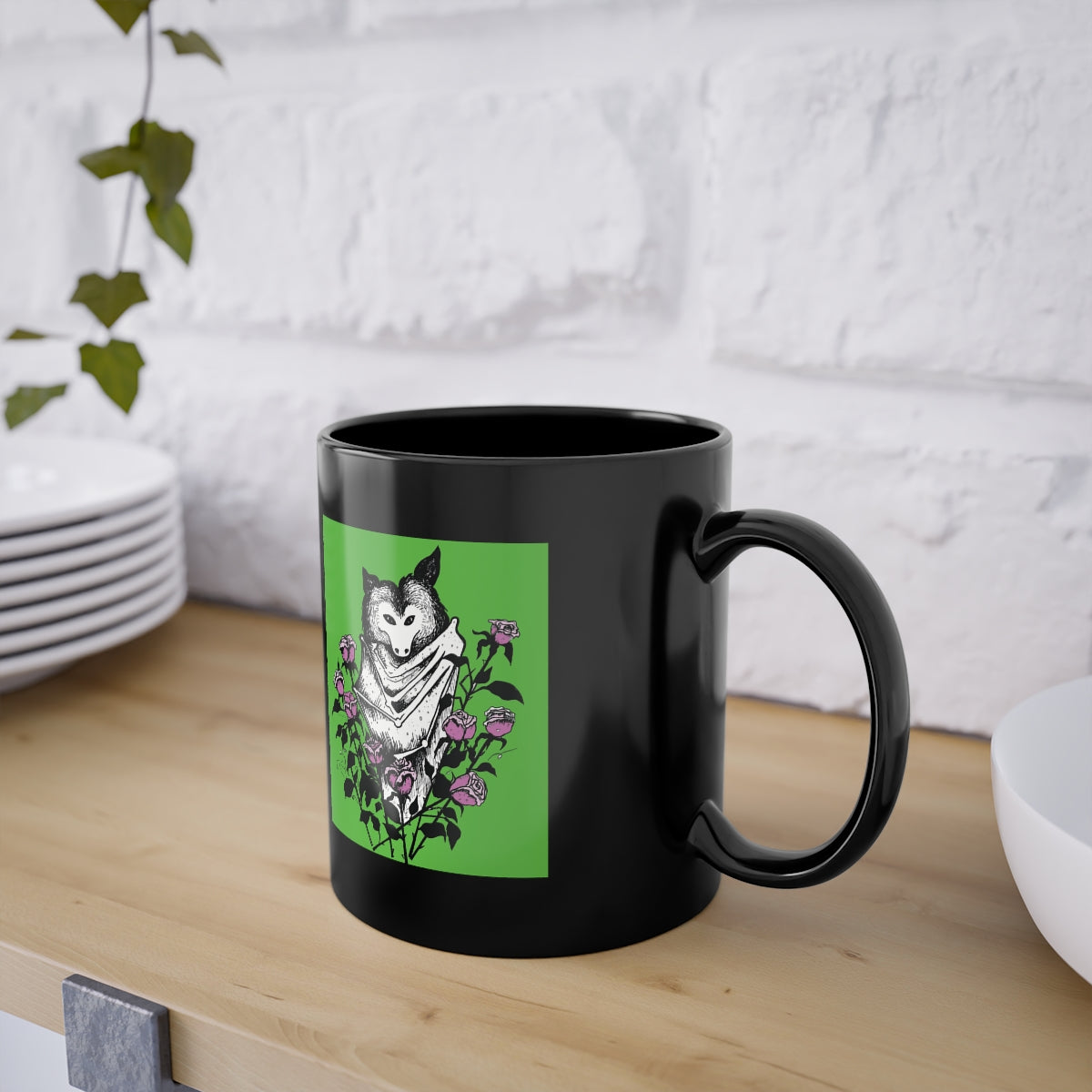 Illustrated Batty Coffee Mug