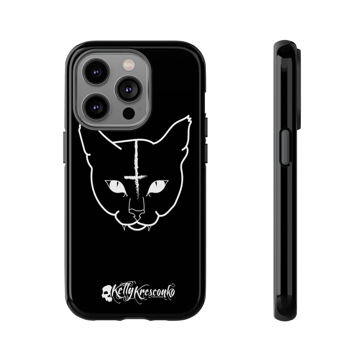 Hell Cat Phone Case (40 different sizes to choose from)