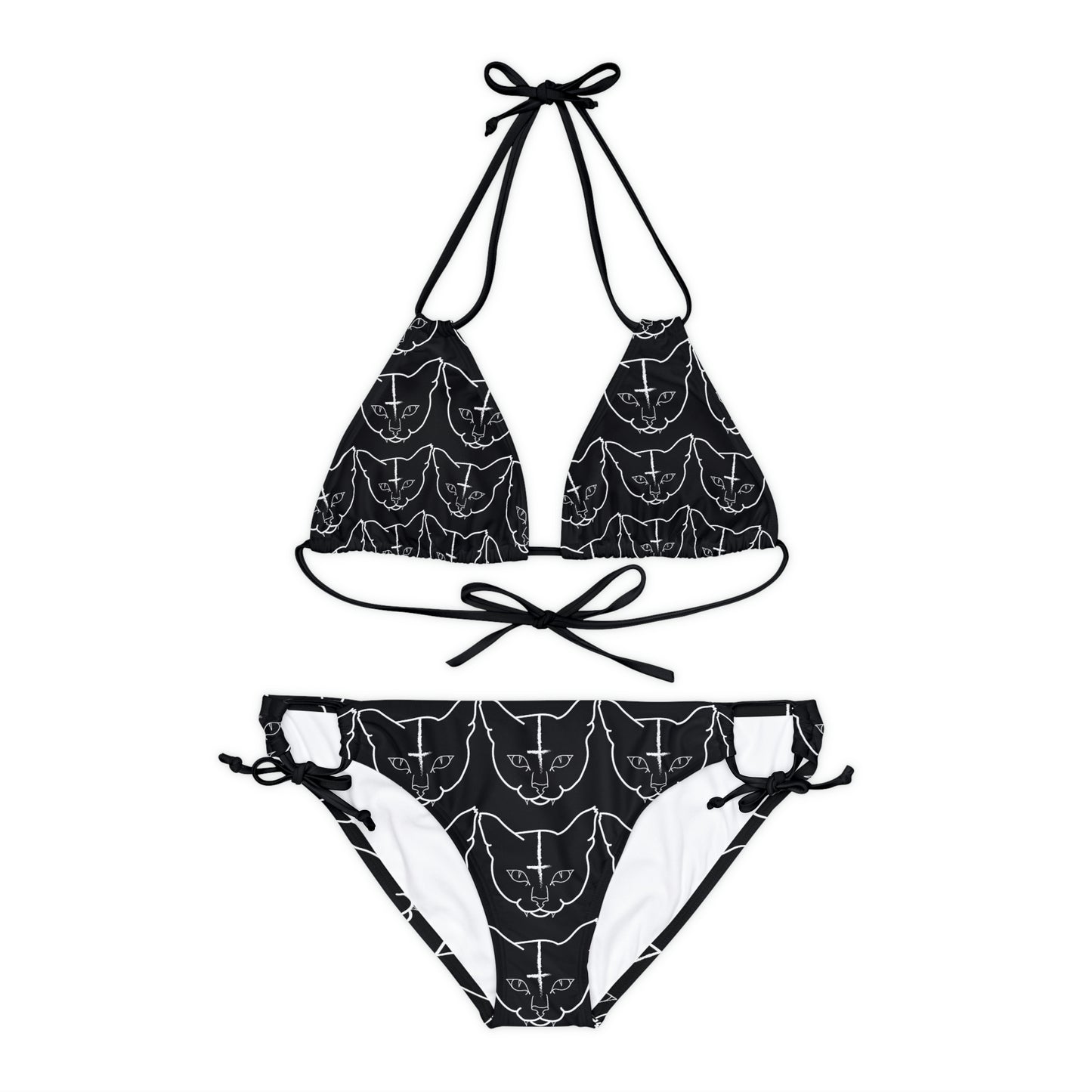 Hell Cat Strappy Bikini Set