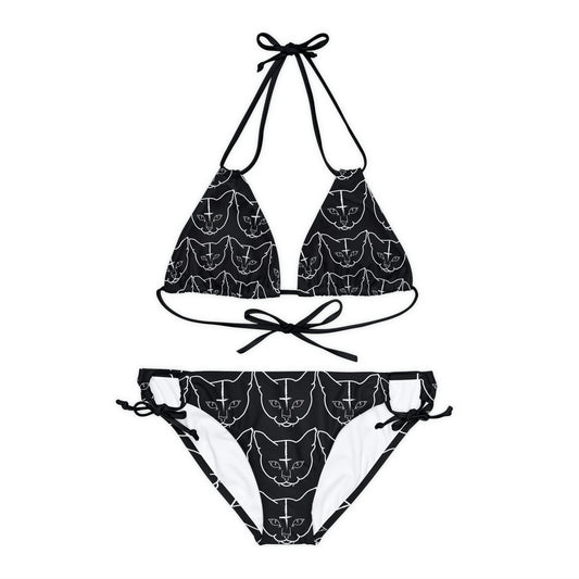 Hell Cat Strappy Bikini Set