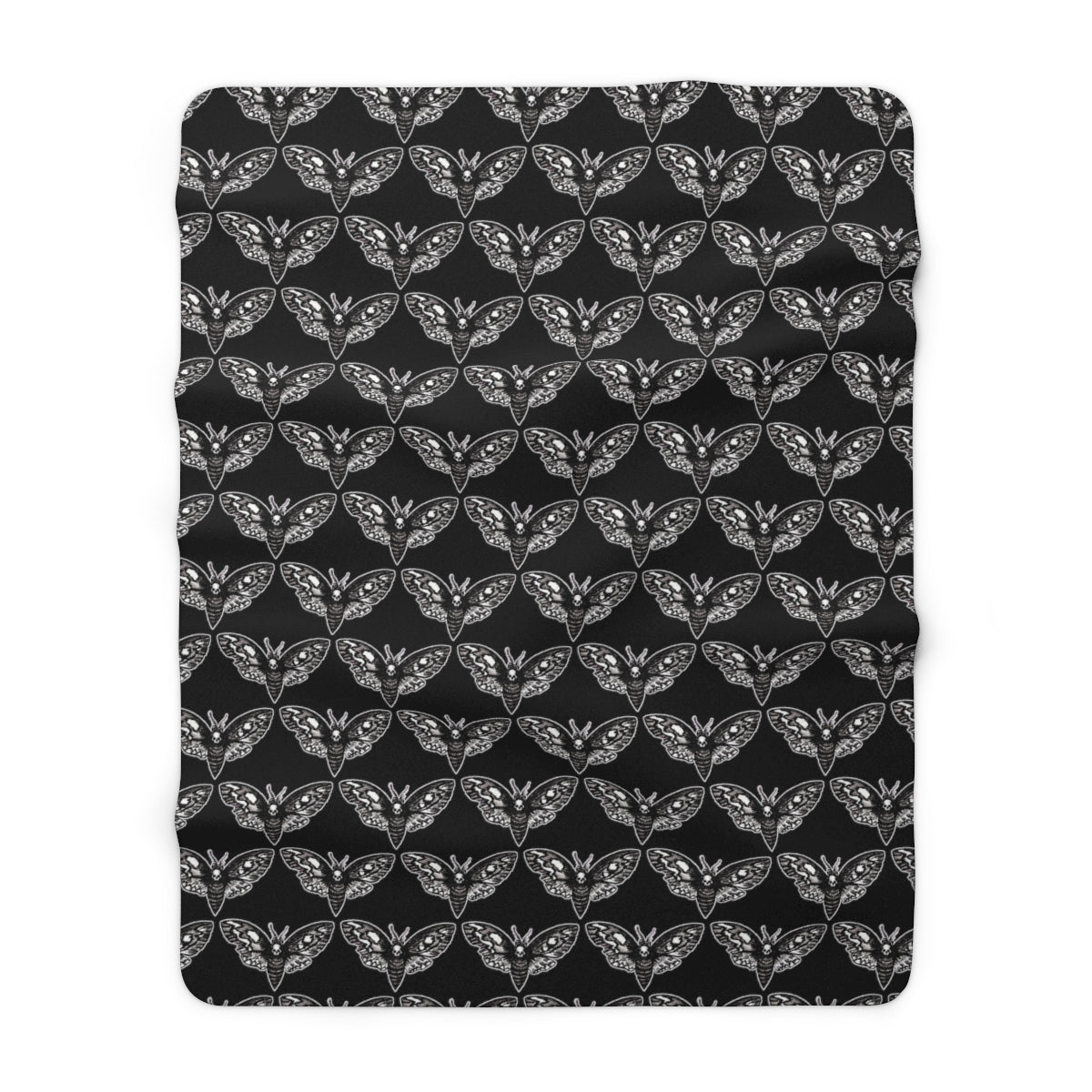 *DeathMoth* By Kelly Kresconko Sherpa Fleece Blanket