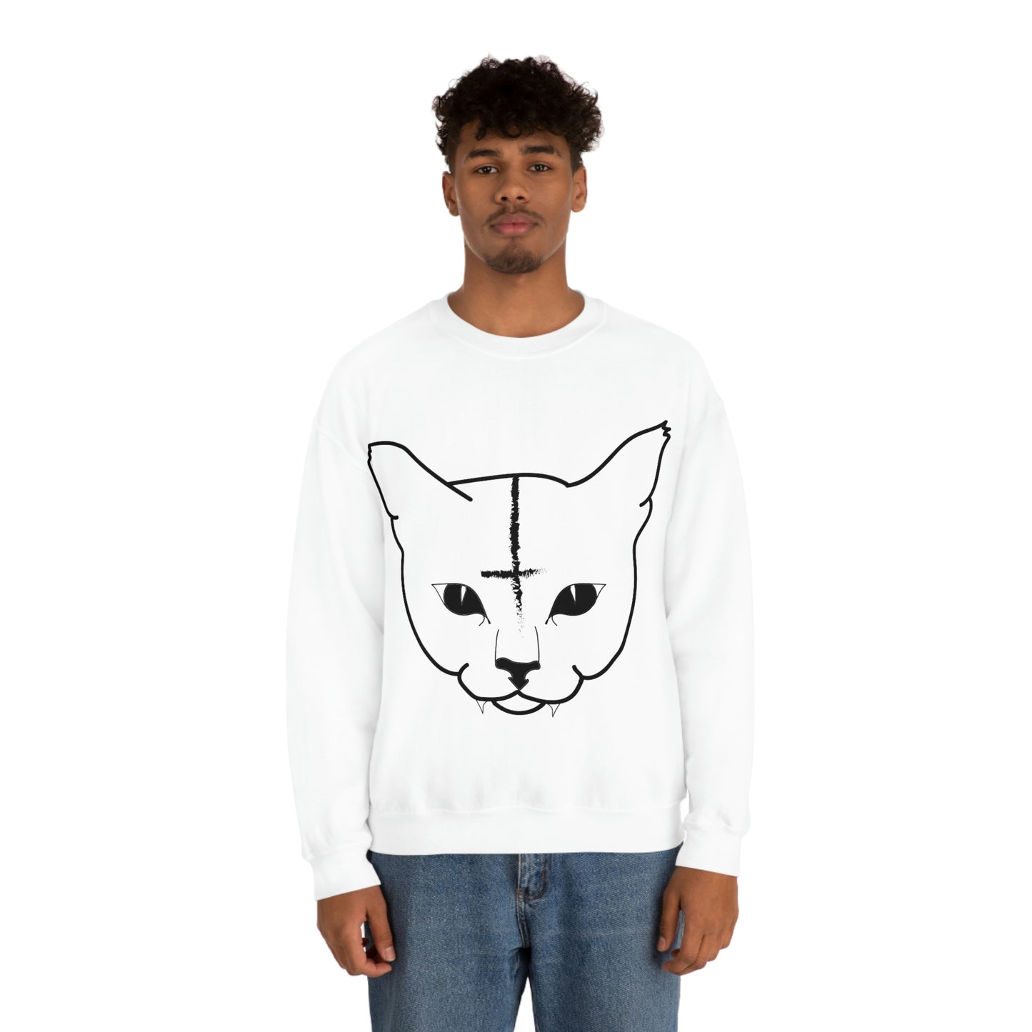 Hell Cat Unisex Heavy Blend™ Crewneck Sweatshirt