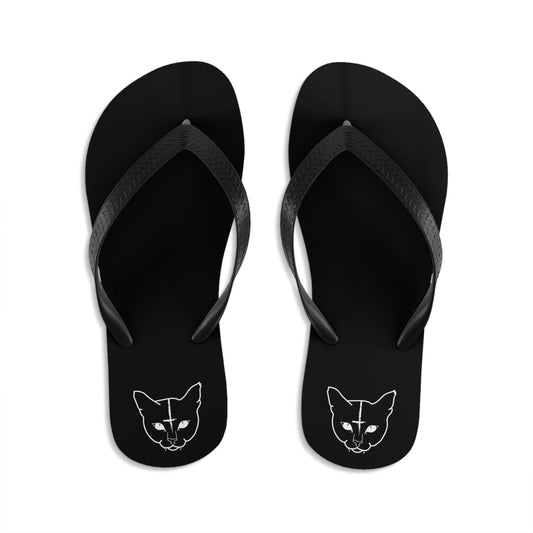 Hell Cat Unisex Flip-Flops