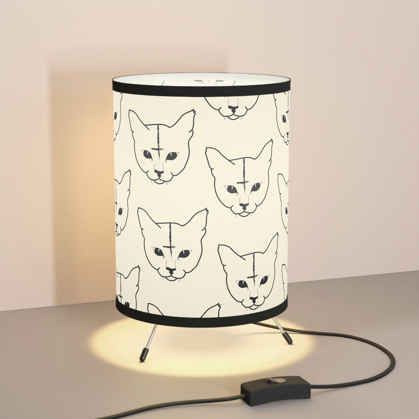 Hell O'Kitty Lamp with High-Res Printed Shade, US\CA plug