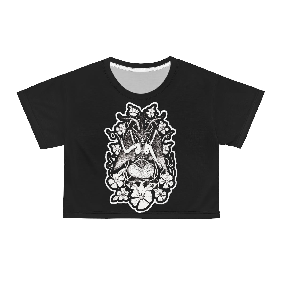 Baphomet Crop Tee