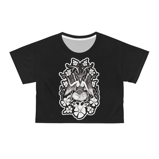 Baphomet Crop Tee