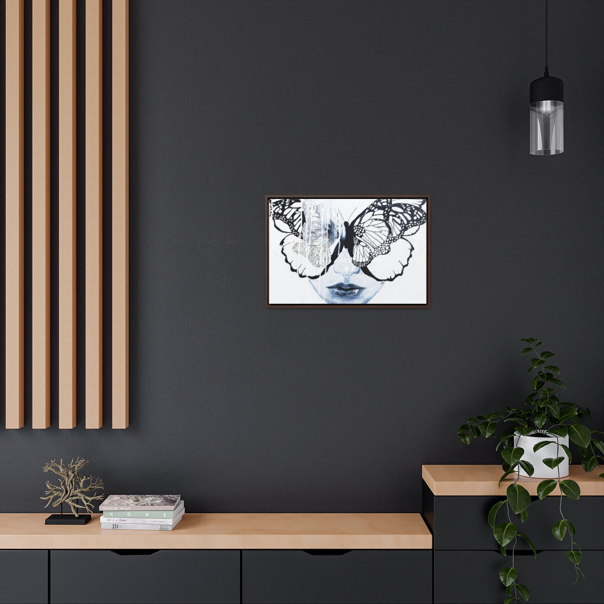 "Butterfly Eyes" Painting by Kelly Kresconko PRINT on Gallery Canvas Wraps, Horizontal Frame