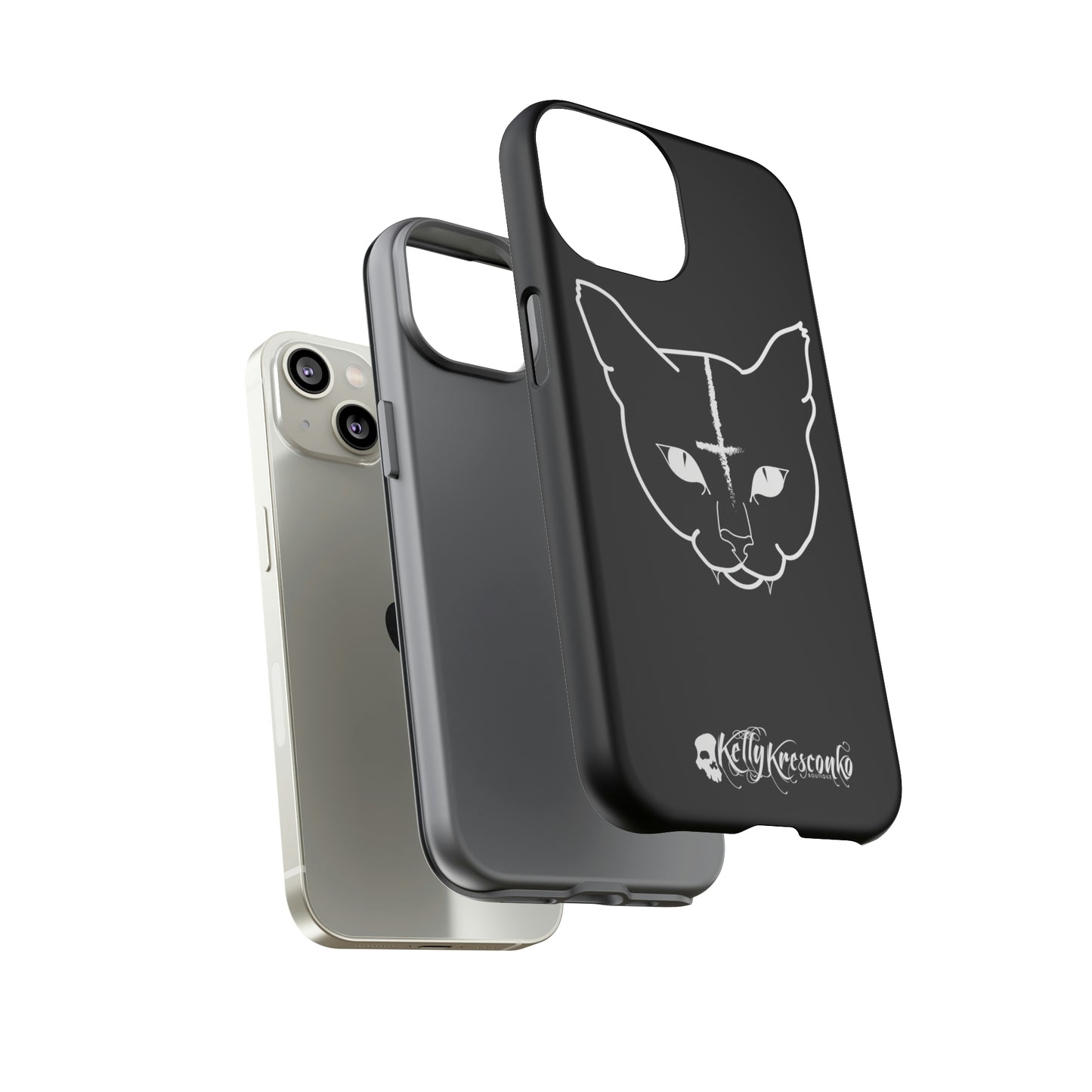 Hell Cat Phone Case (40 different sizes to choose from)