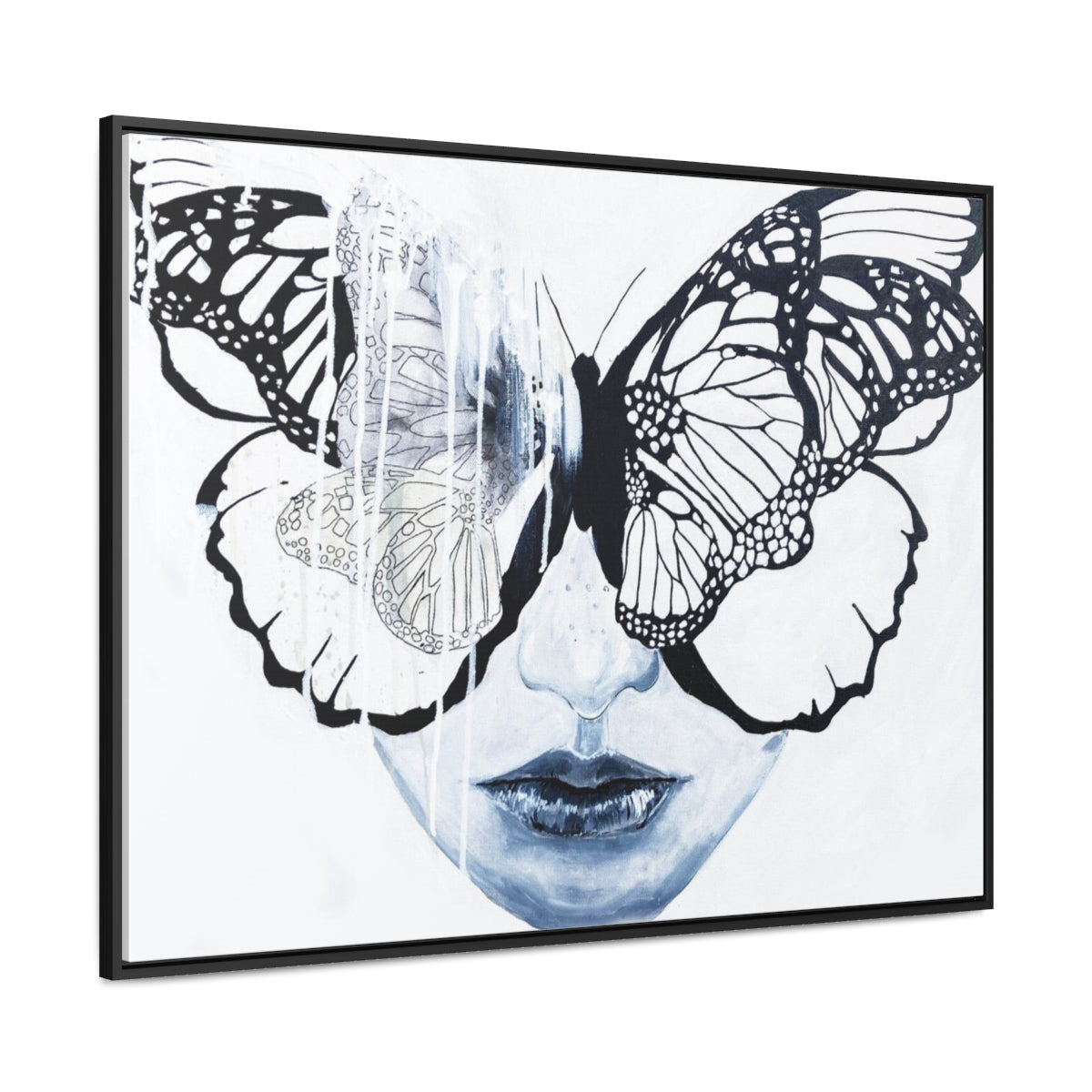 "Butterfly Eyes" Painting by Kelly Kresconko PRINT on Gallery Canvas Wraps, Horizontal Frame