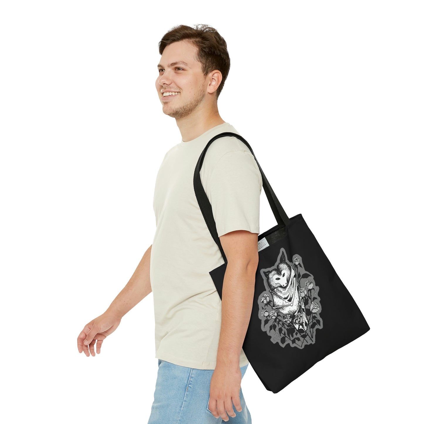 Illustrated Batty Tote Bag (Double-Sided)