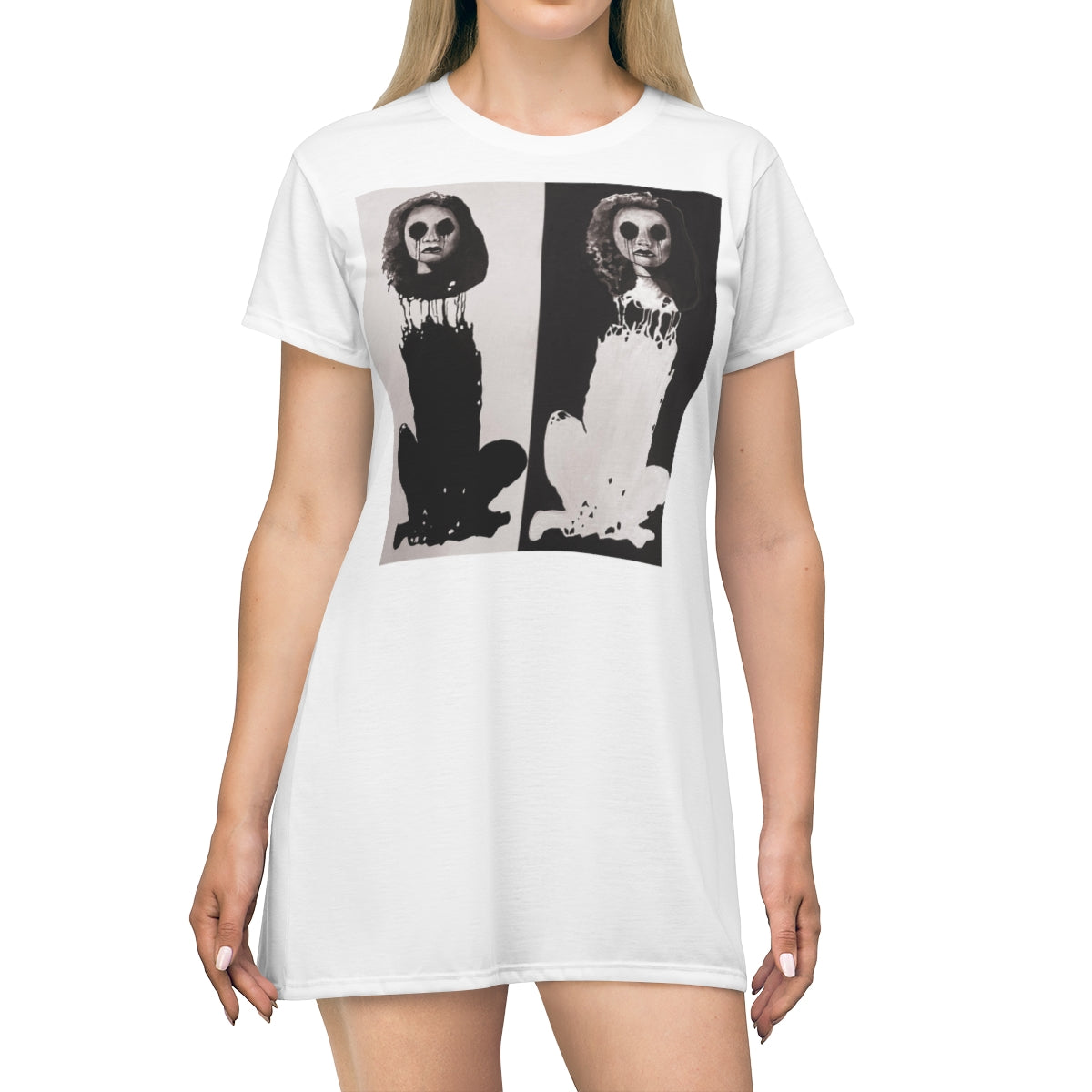 All Over Print T-Shirt Dress