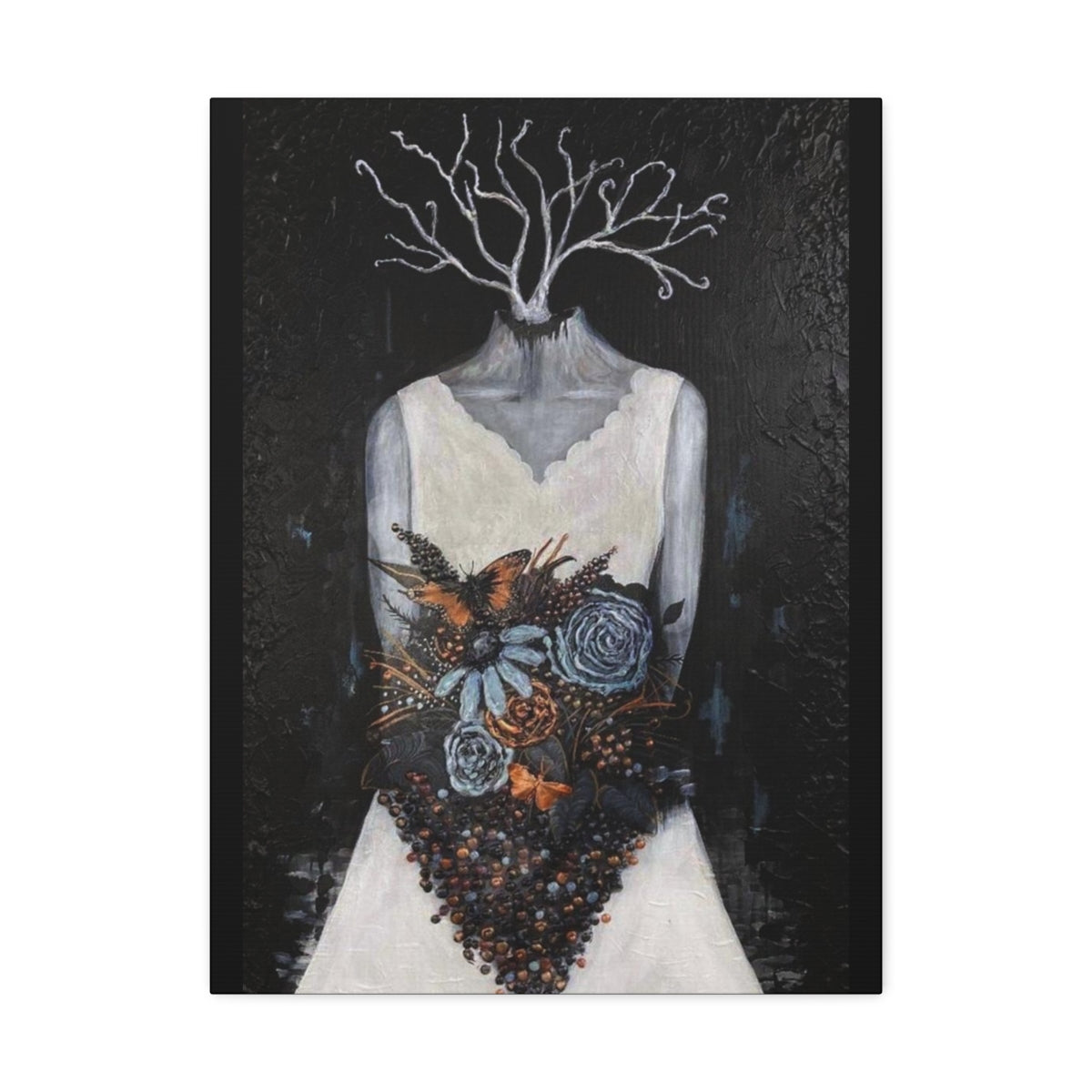 "Cantique" Painting by Kelly Kresconko on Printed Canvas (Reproduction)