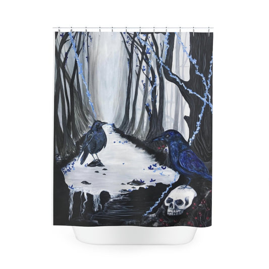 "Every Tear One Day Dries" Painting by Kelly Kresconko Polyester Shower Curtain