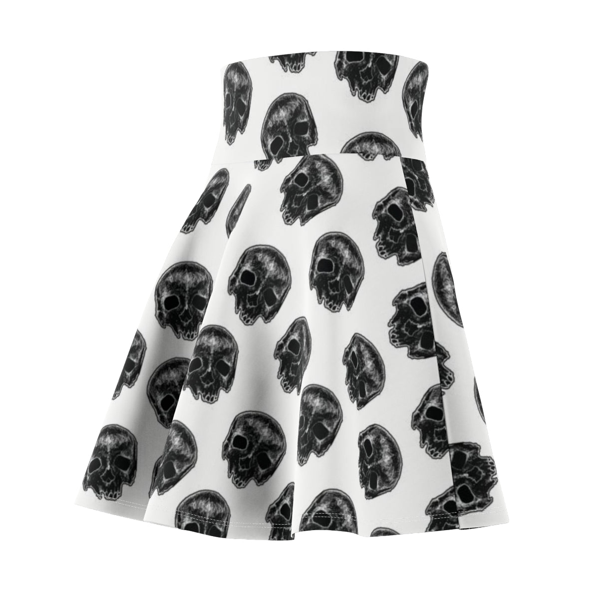 Women's Skater Skirt Kelly Kresconko Black Skull