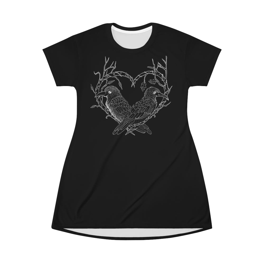 CURVY-Odin's Ravens Tshirt Dress 1X-2X