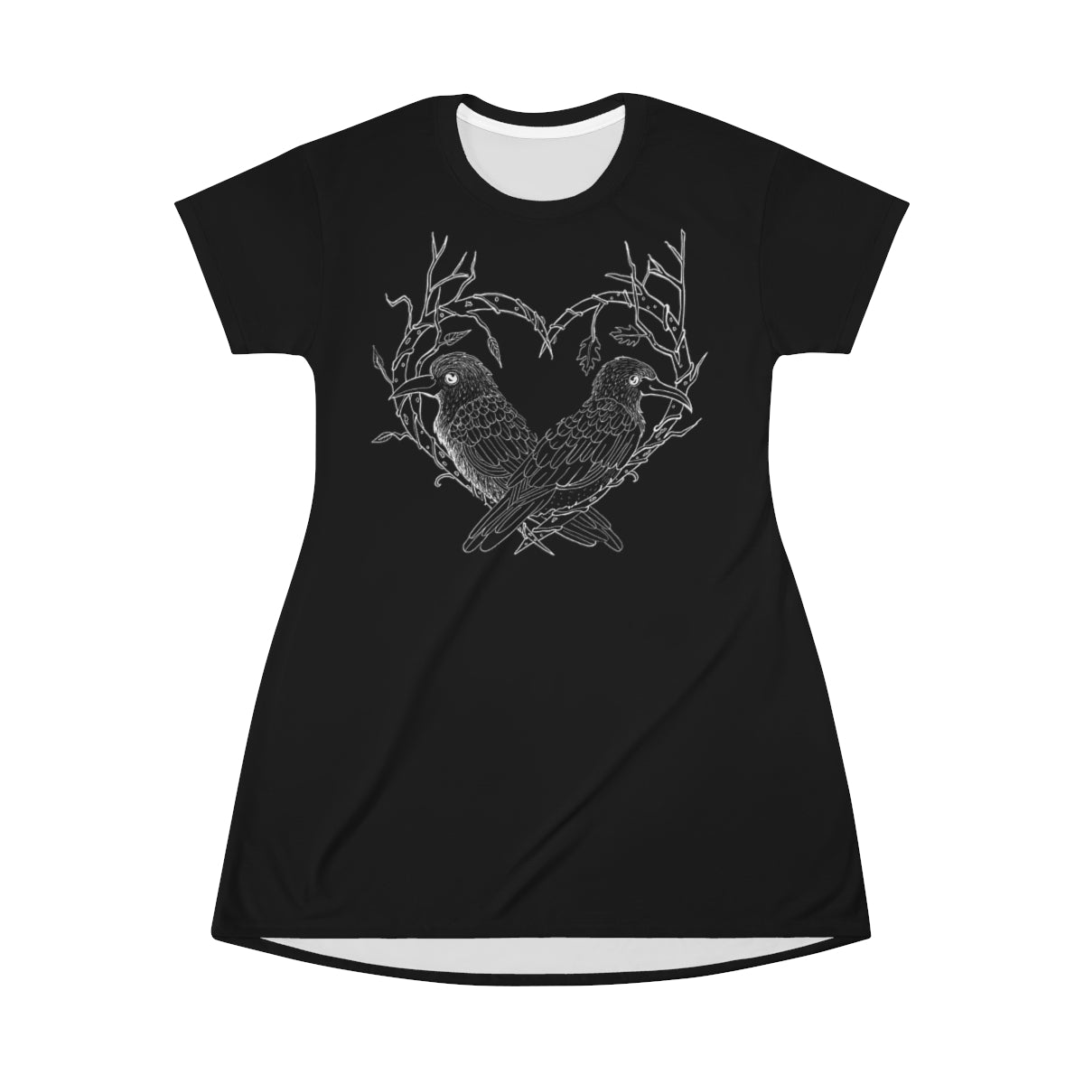 CURVY-Odin's Ravens Tshirt Dress 1X-2X