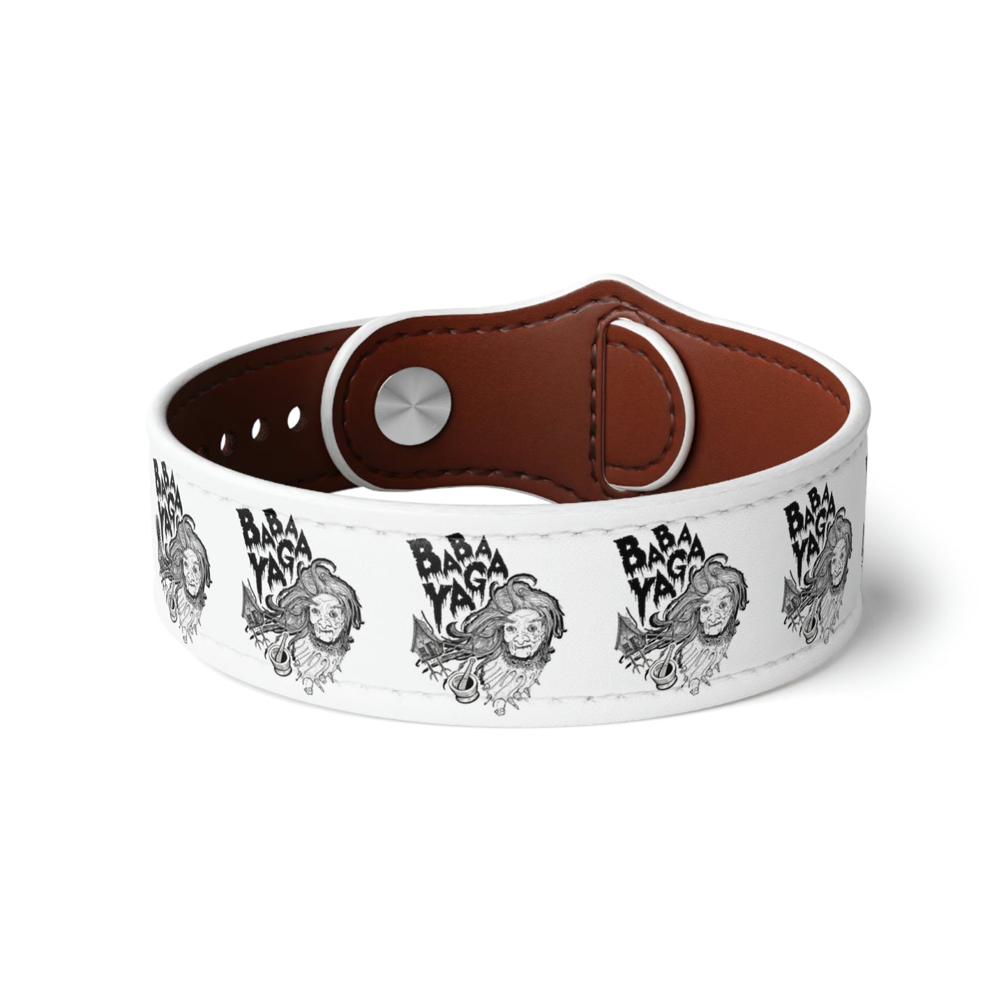 Baba Yaga Faux Leather Wristband
