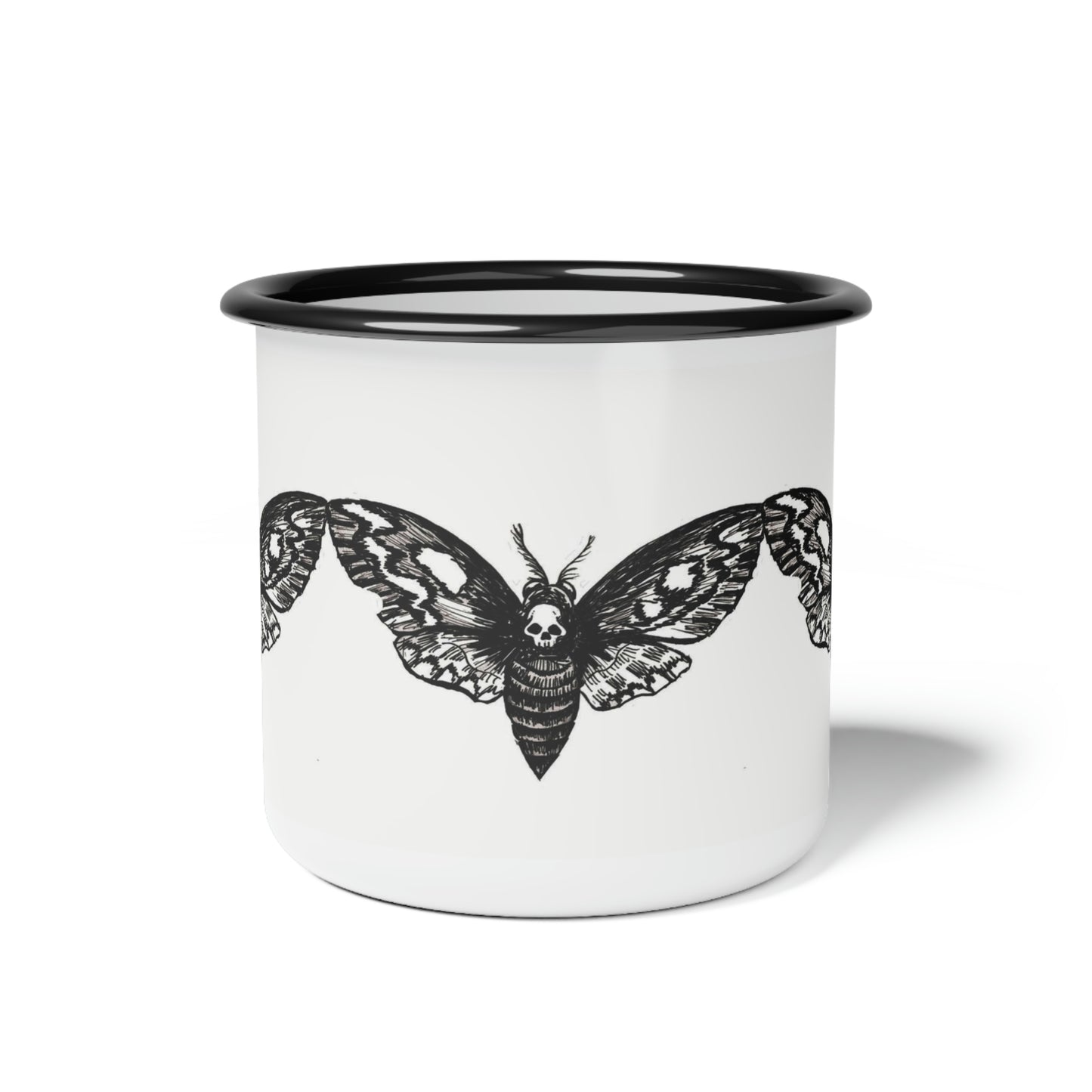 Death Moth Enamel Camp Cup