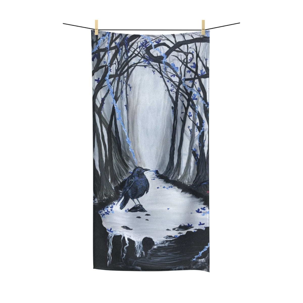 "Every Tear One Day Dries" Painting by Kelly Kresconko Polycotton Towel