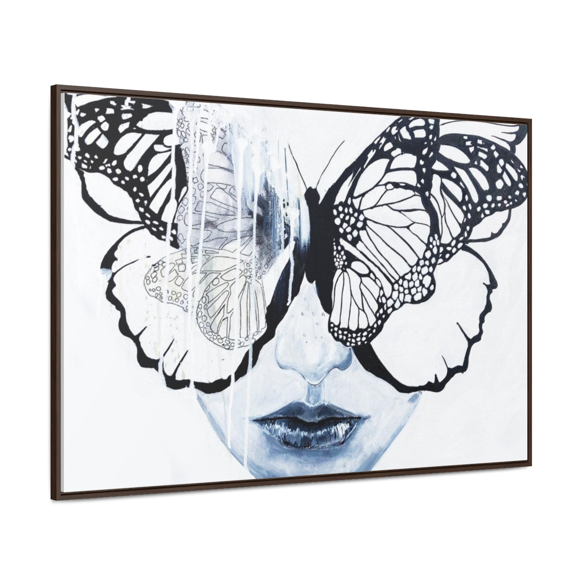 "Butterfly Eyes" Painting by Kelly Kresconko PRINT on Gallery Canvas Wraps, Horizontal Frame