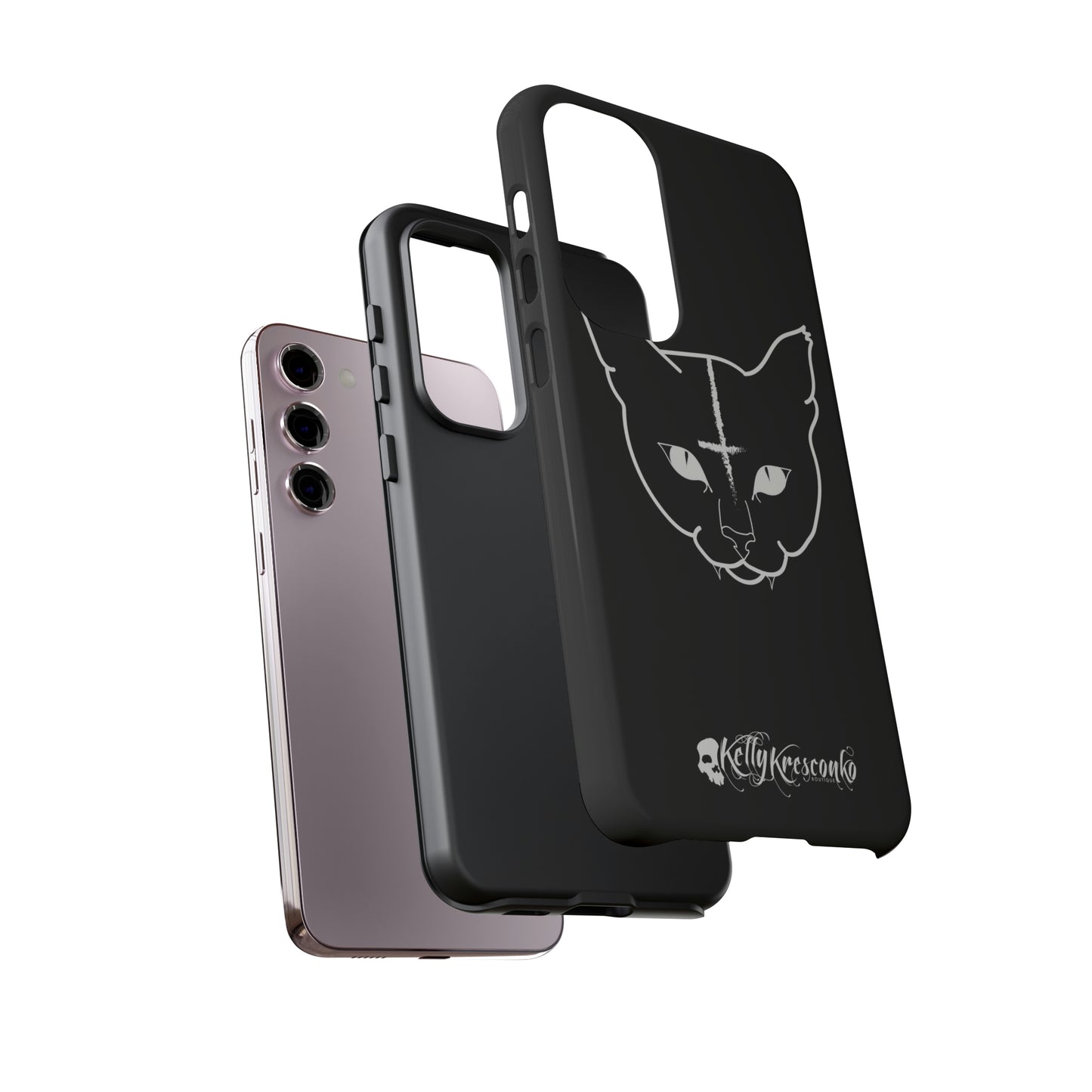 Hell Cat Phone Case (40 different sizes to choose from)