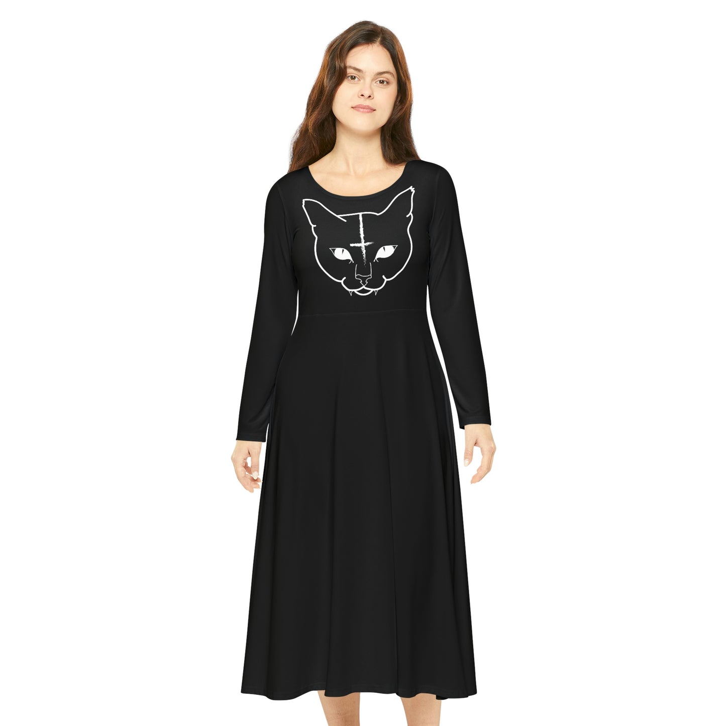 Hell Cat Long Sleeve Dance Dress