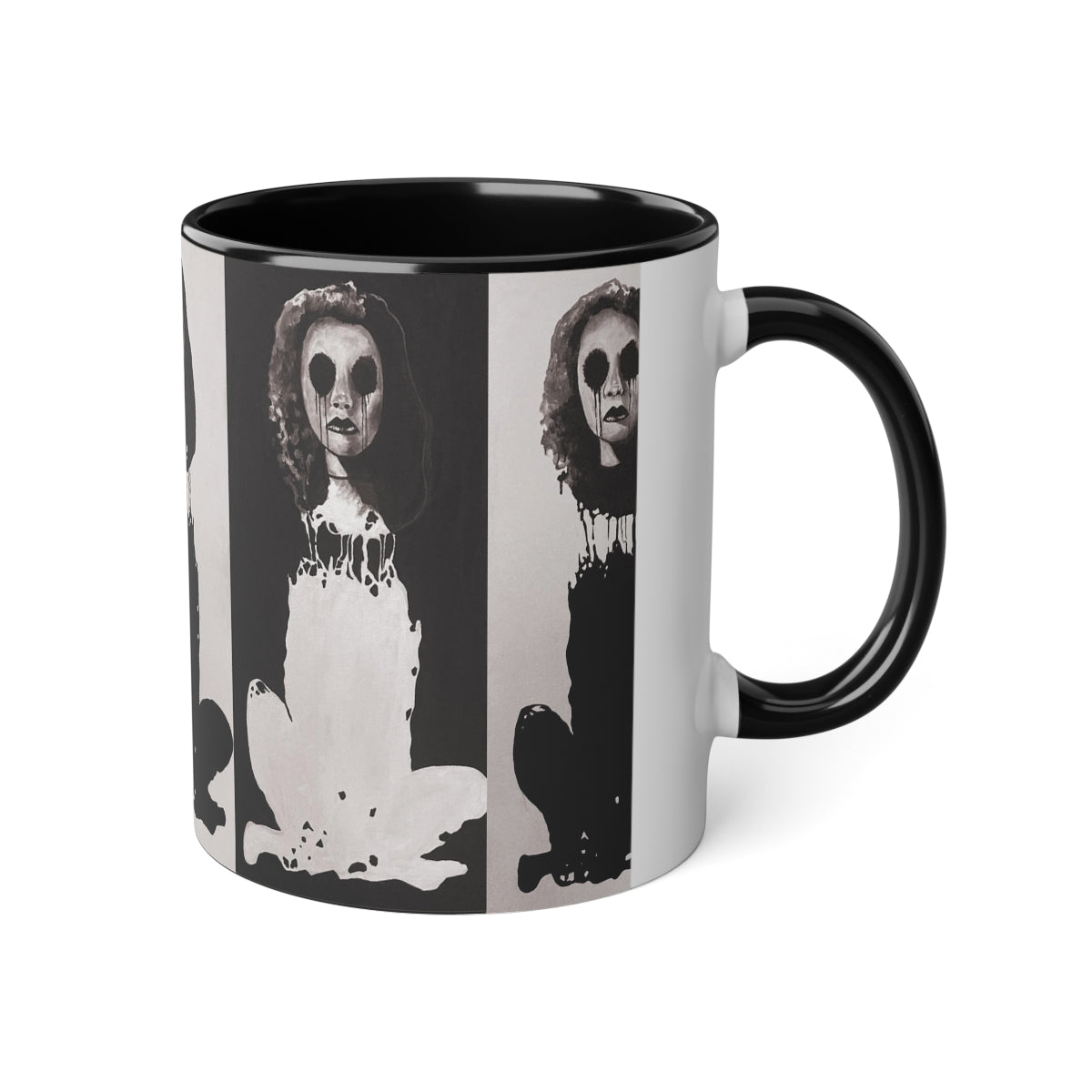 "Melancholy Felines" Painting by Kelly Kresconko Coffee Mug 11oz