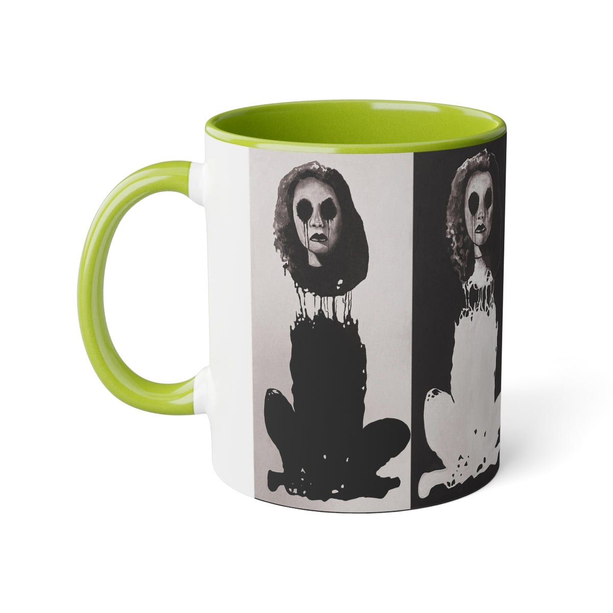 "Melancholy Felines" Painting by Kelly Kresconko Coffee Mug 11oz