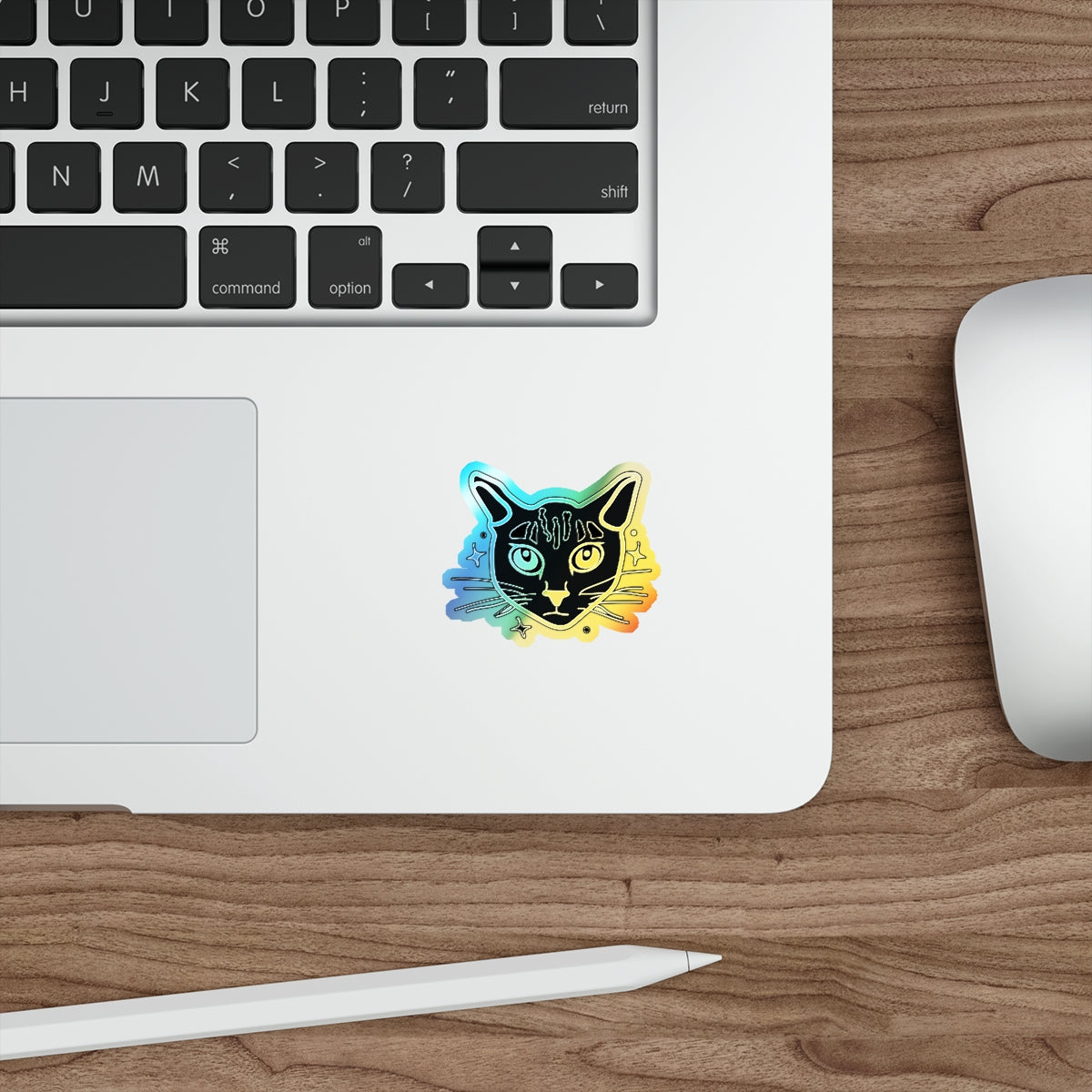 Holographic Kitty Die-cut Stickers