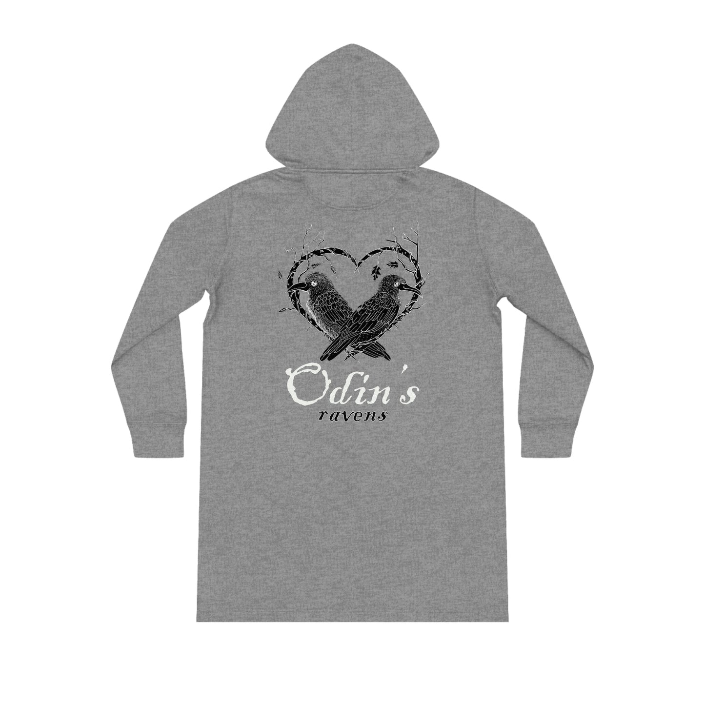 Odin's Ravens Extra long Dress Style Hoodie