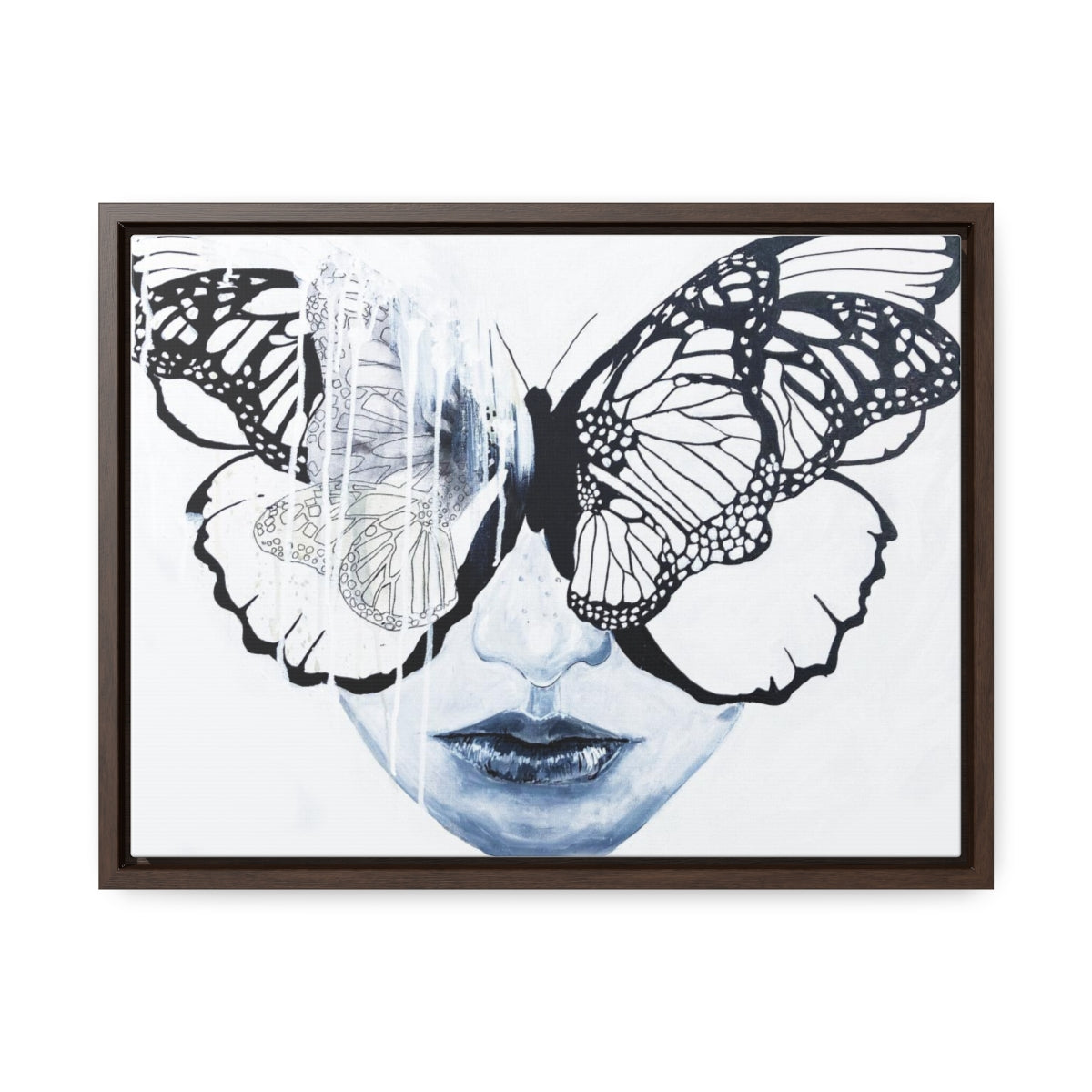 "Butterfly Eyes" Painting by Kelly Kresconko PRINT on Gallery Canvas Wraps, Horizontal Frame