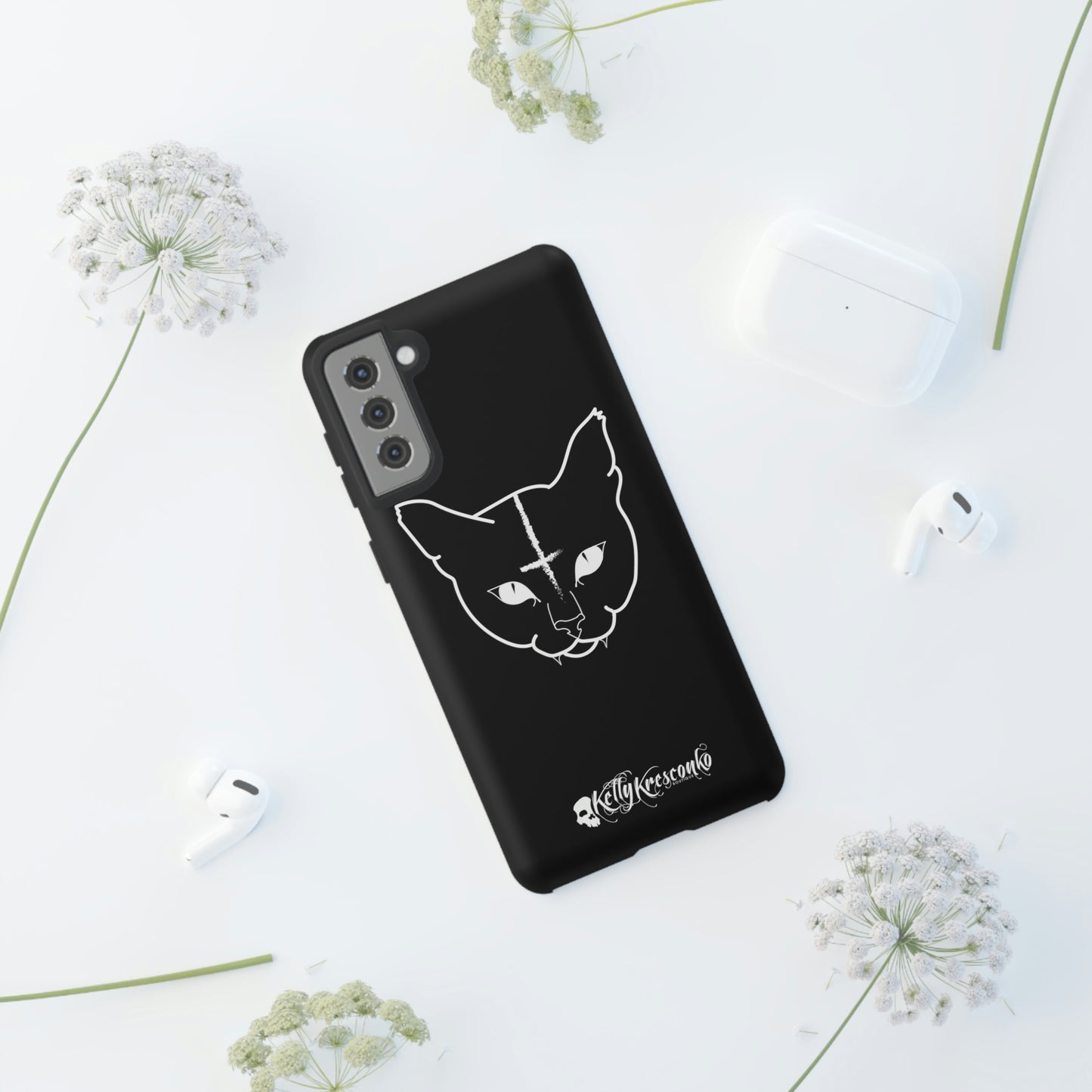 Hell Cat Phone Case (40 different sizes to choose from)