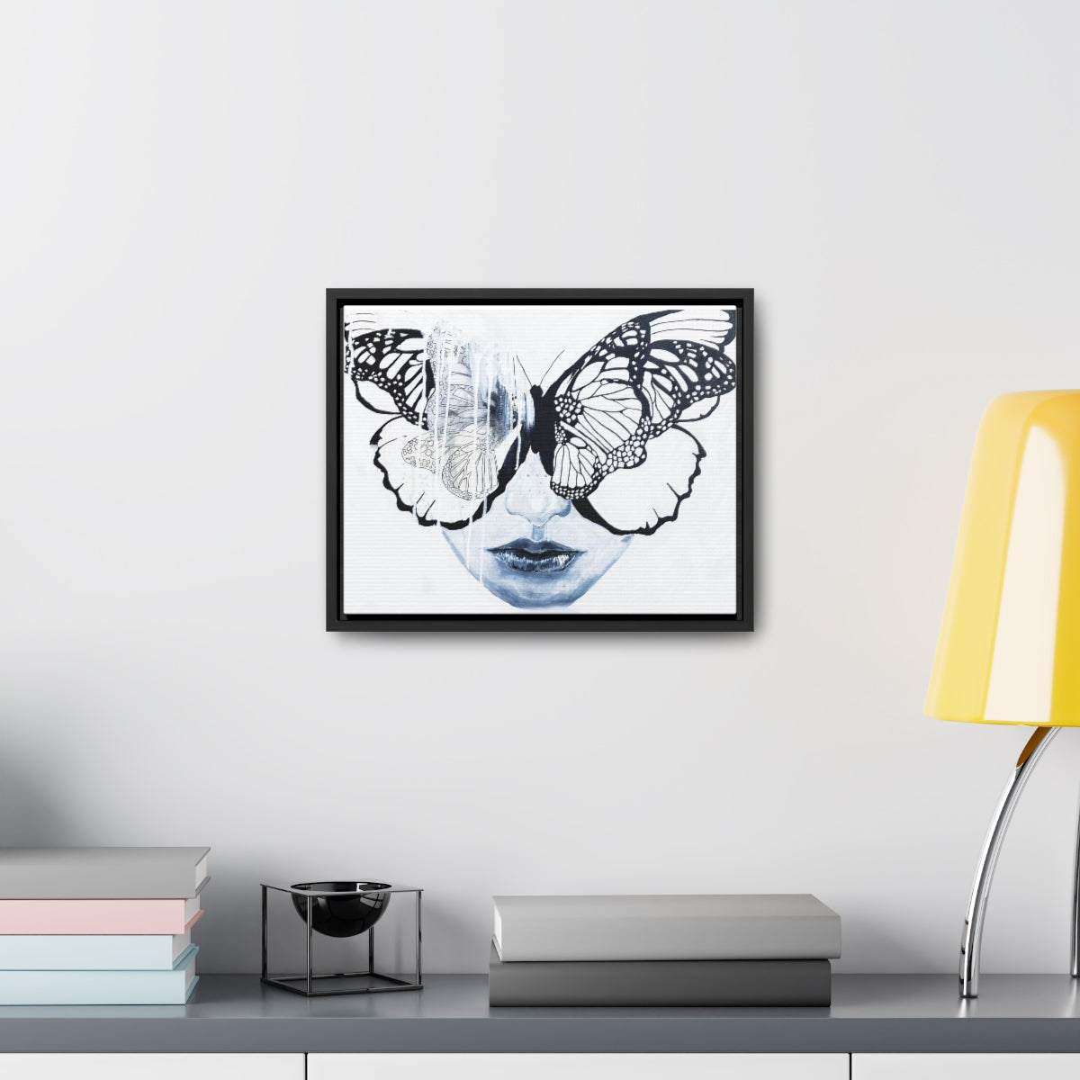 "Butterfly Eyes" Painting by Kelly Kresconko PRINT on Gallery Canvas Wraps, Horizontal Frame