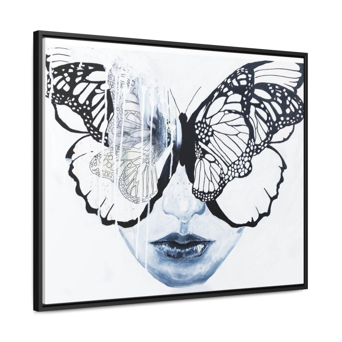 "Butterfly Eyes" Painting by Kelly Kresconko PRINT on Gallery Canvas Wraps, Horizontal Frame