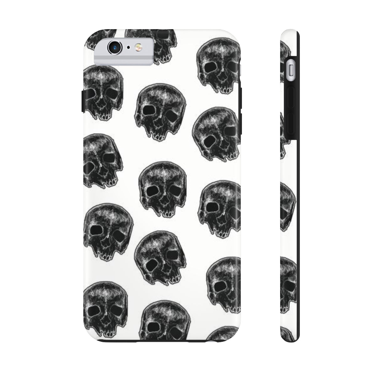 Skull Illustration by Kelly Kresconko Phone Case