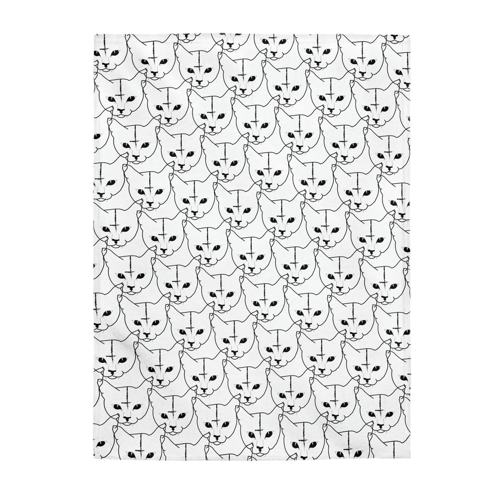 Hell Cat Velveteen Plush Blanket