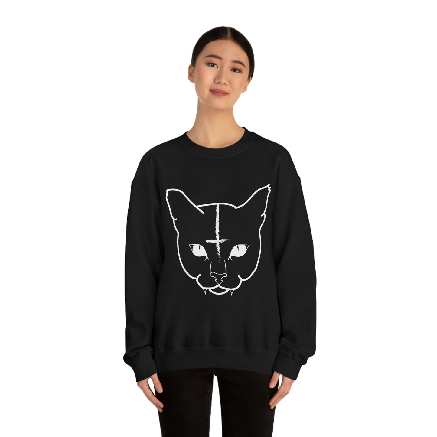 Hell Cat Unisex Heavy Blend™ Crewneck Sweatshirt