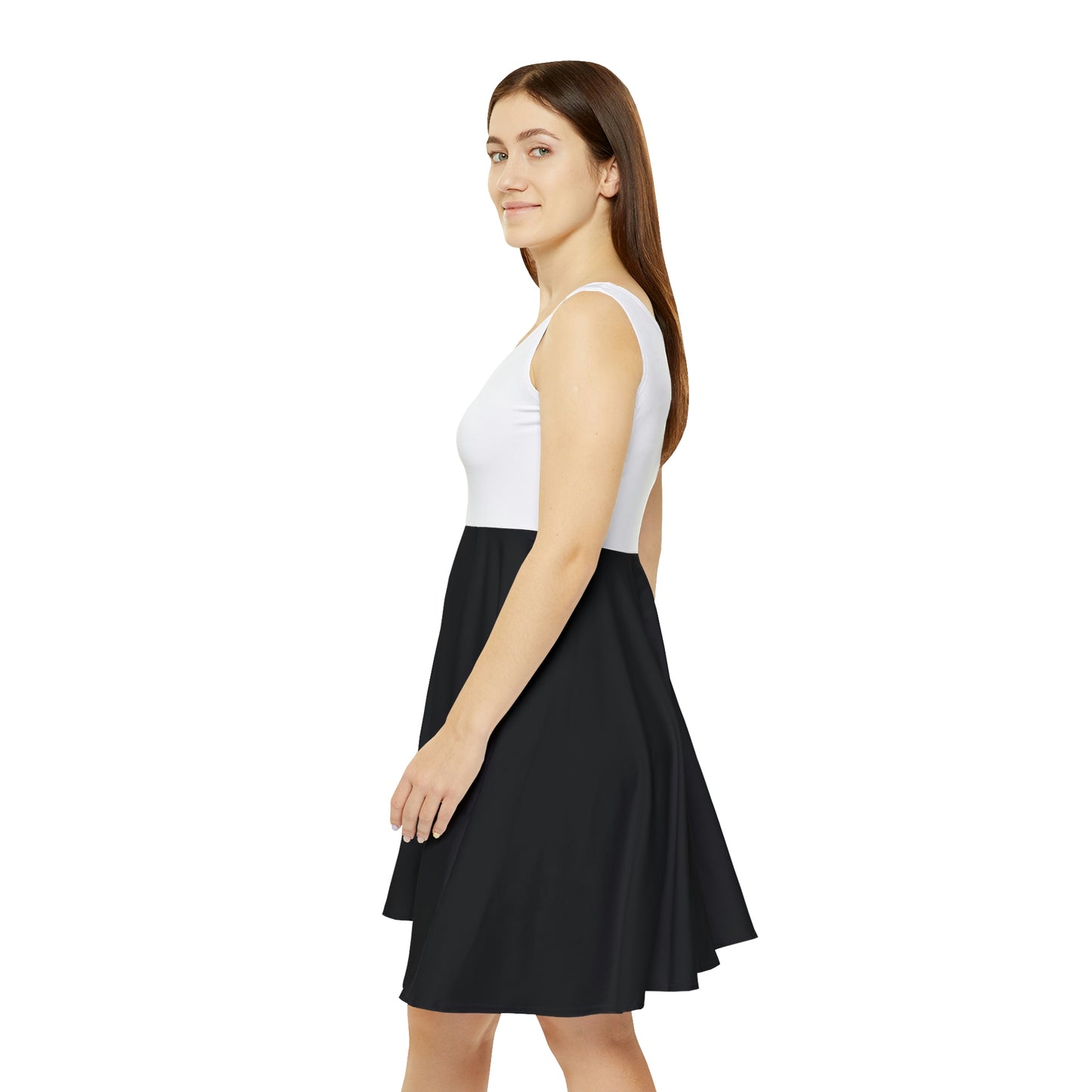 Hell Cat Flowy Dress with Black Bottom