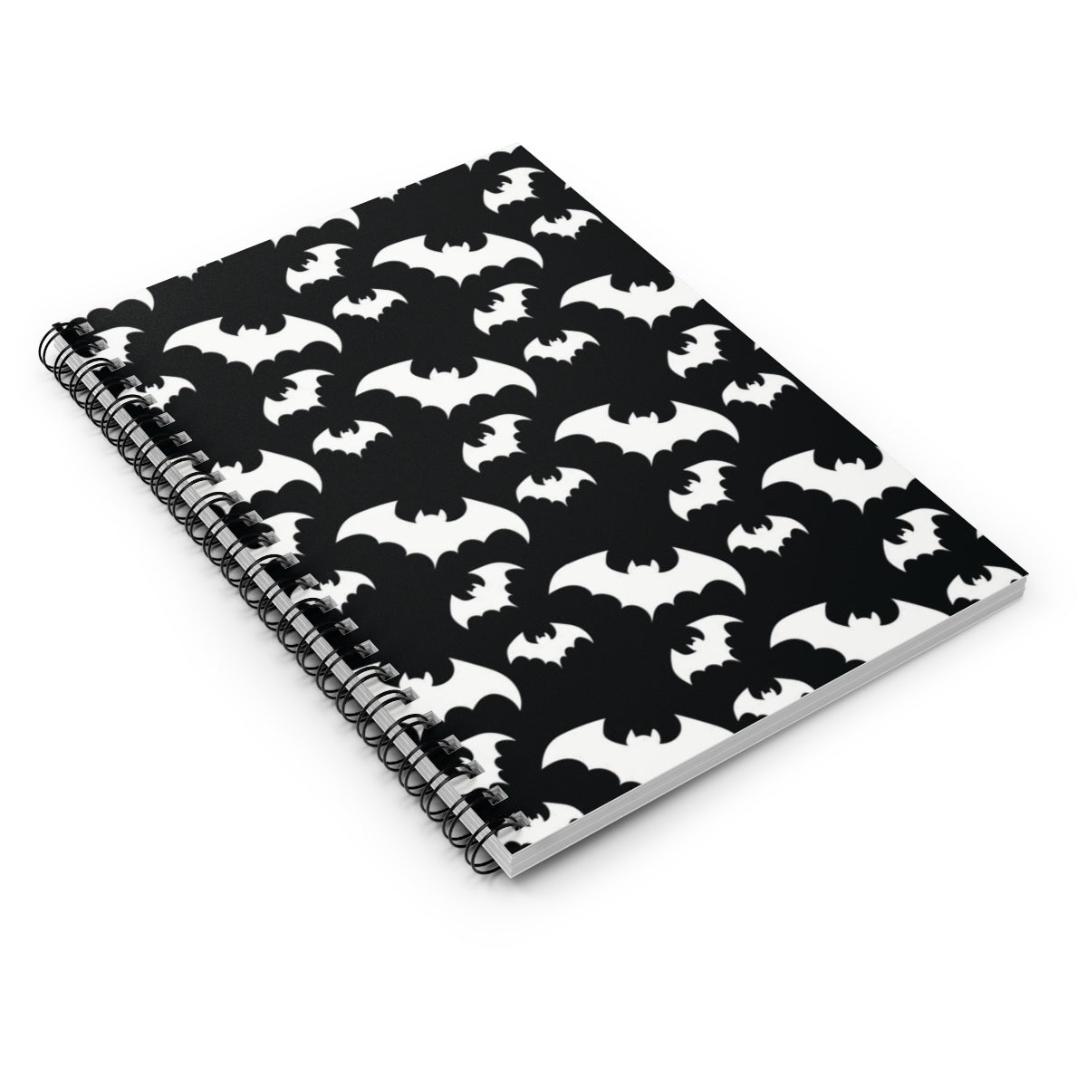 Batty Print Spiral Notebook - Ruled Line