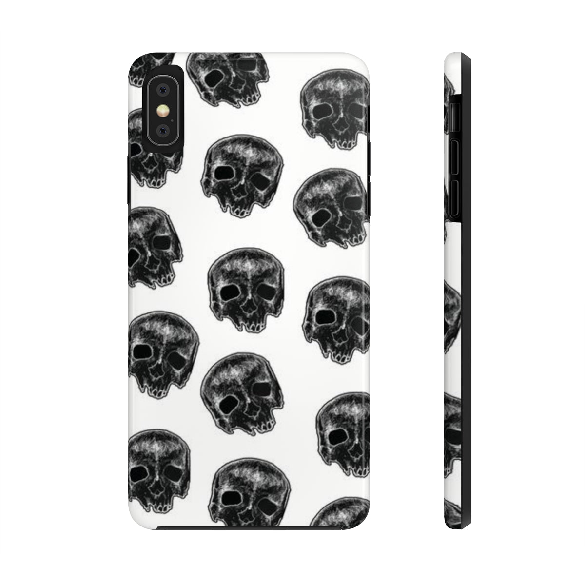 Skull Illustration by Kelly Kresconko Phone Case