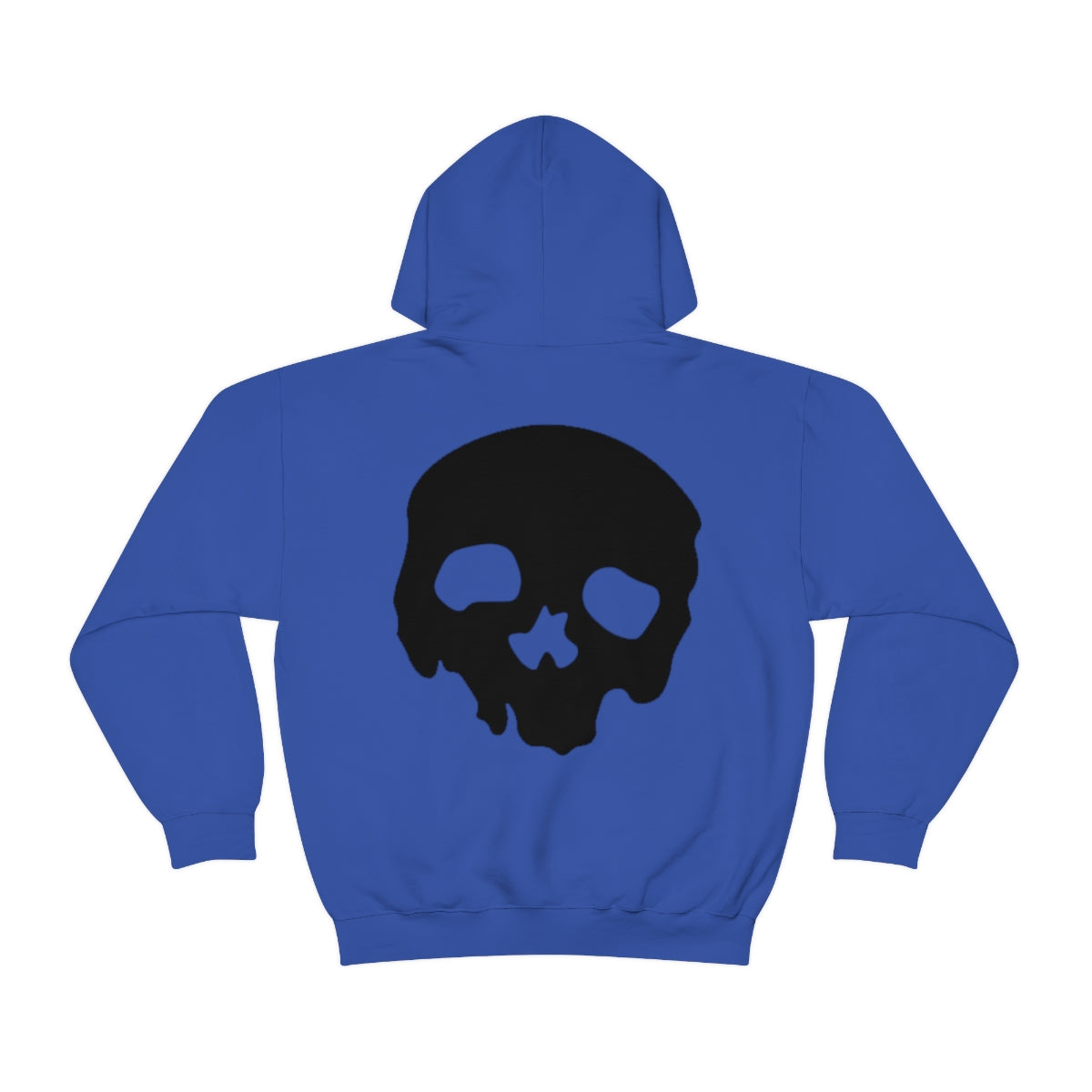 LUXE GOTH BASICS Black Skull Hoodie (Unisex)