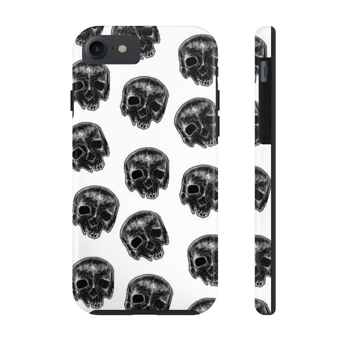 Skull Illustration by Kelly Kresconko Phone Case