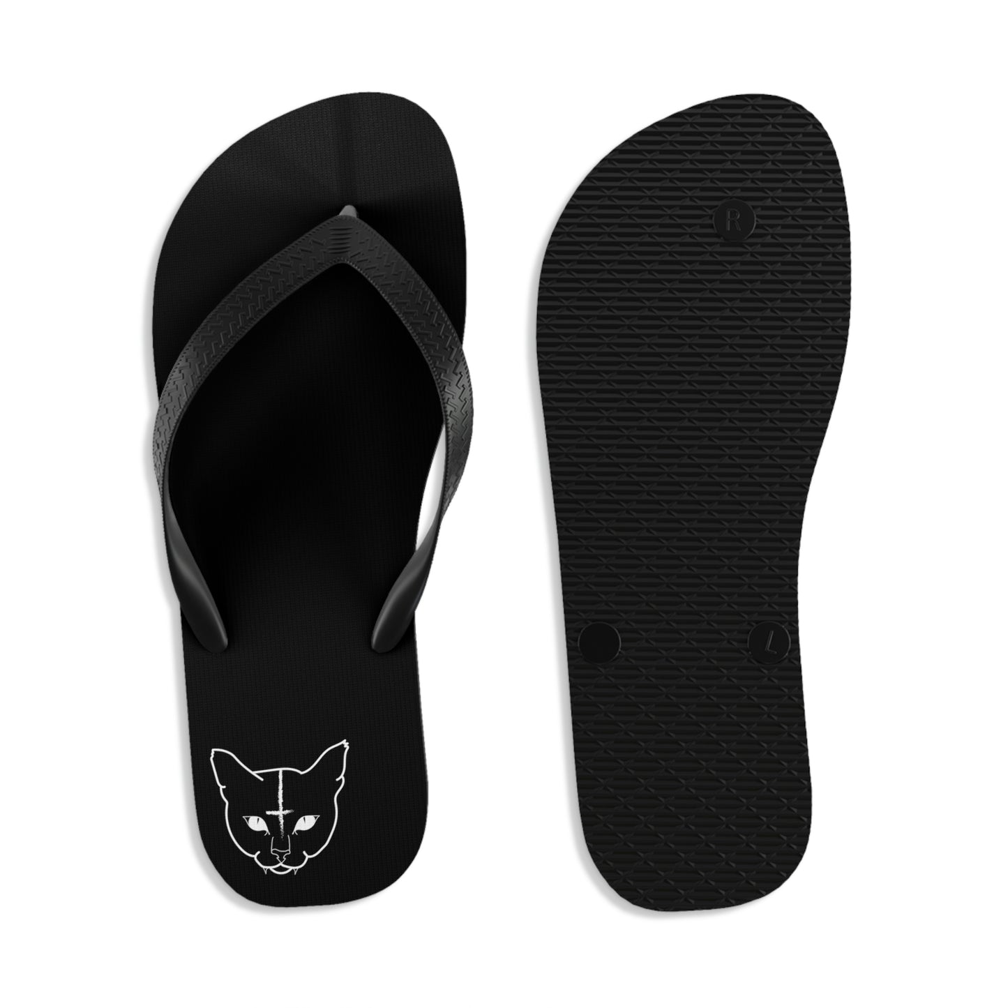Hell Cat Unisex Flip-Flops