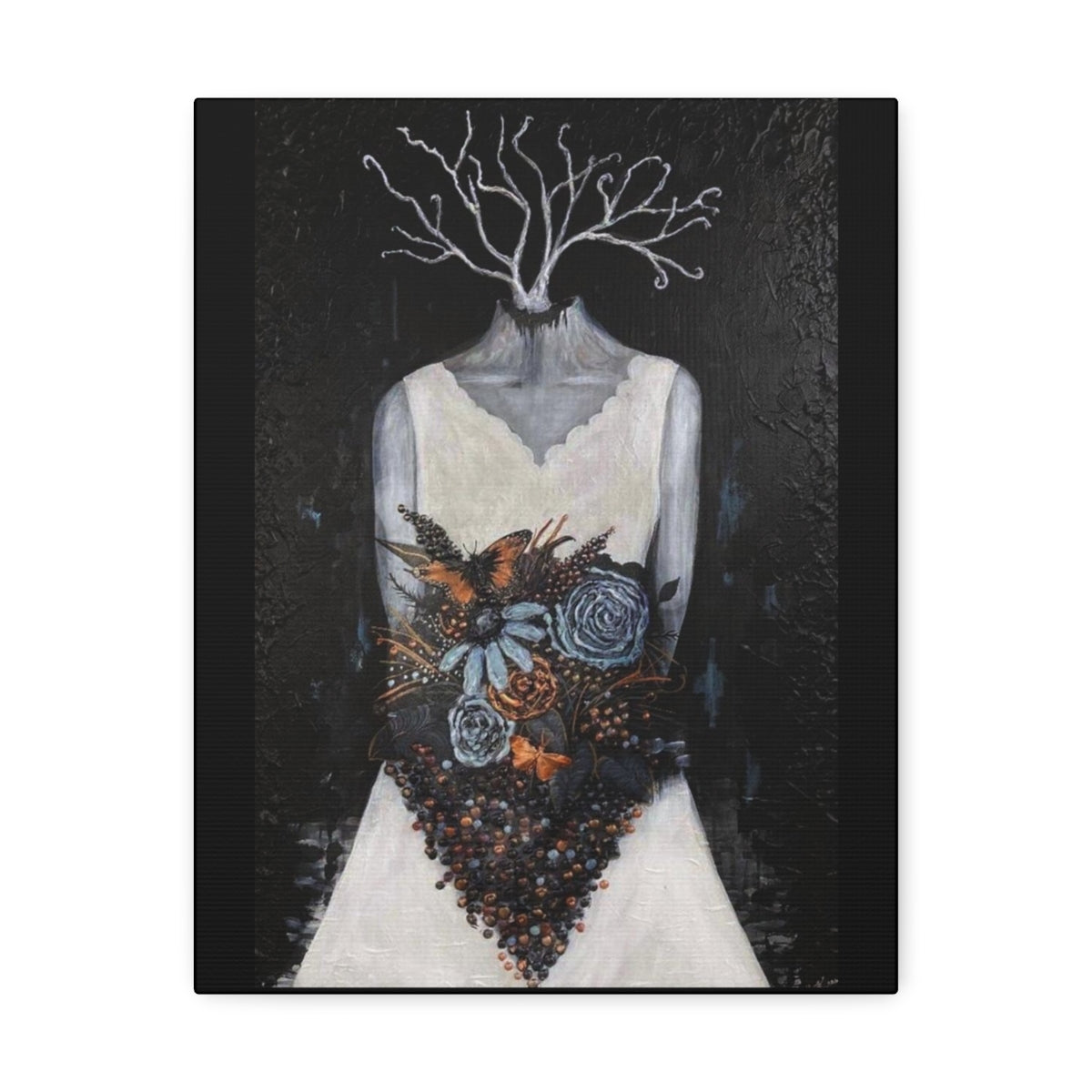 "Cantique" Painting by Kelly Kresconko on Printed Canvas (Reproduction)