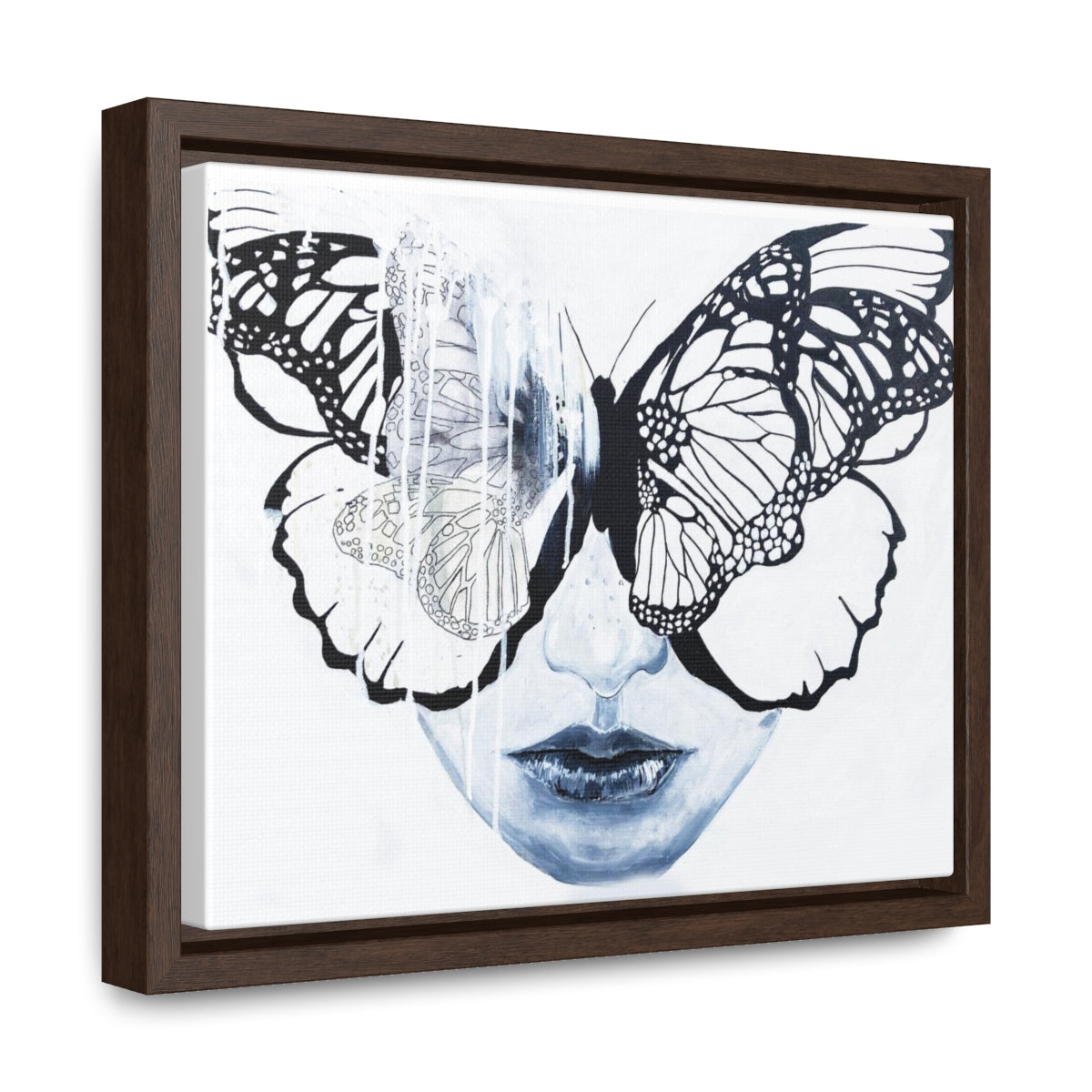 "Butterfly Eyes" Painting by Kelly Kresconko PRINT on Gallery Canvas Wraps, Horizontal Frame