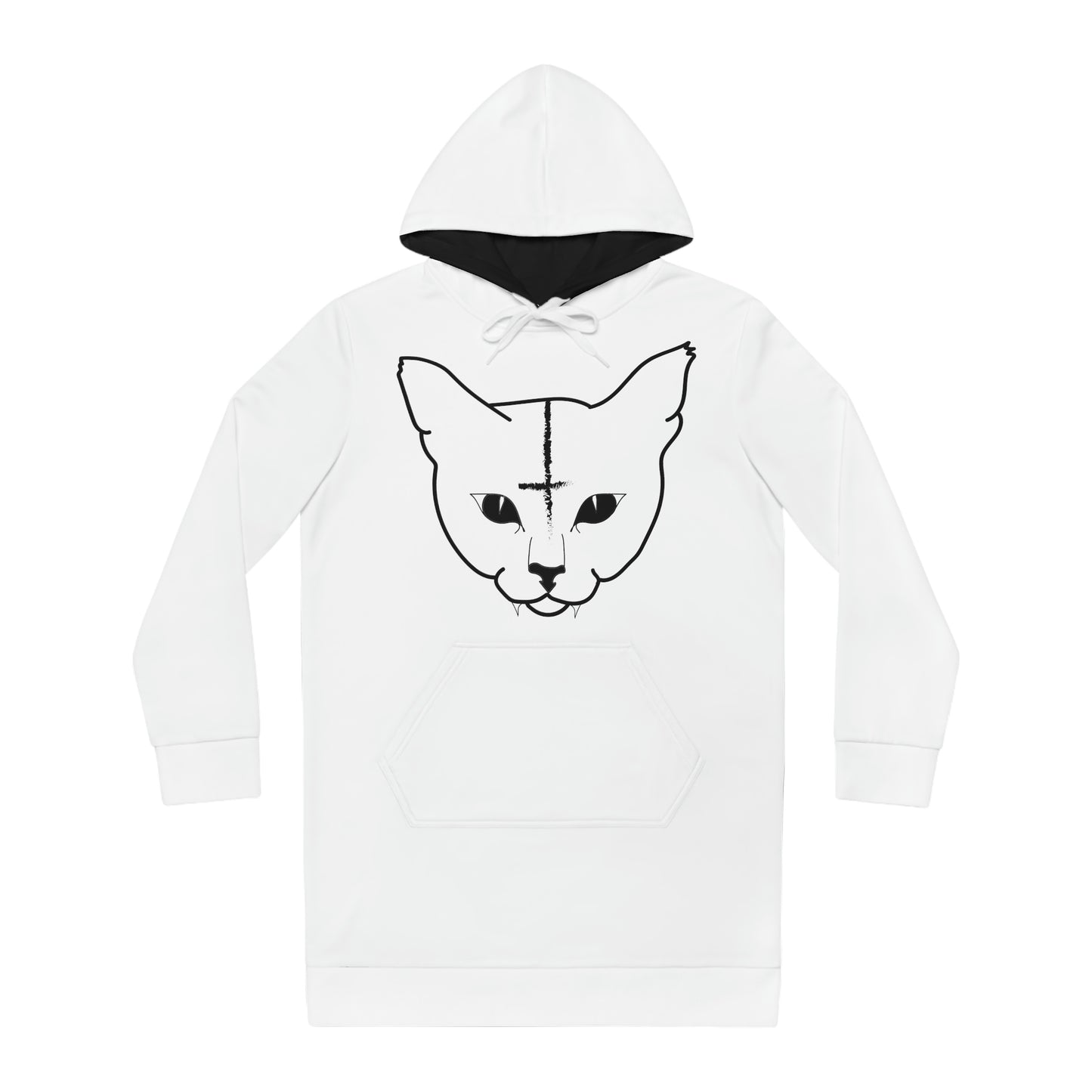 Super Soft Hell Cat Hoodie Dress
