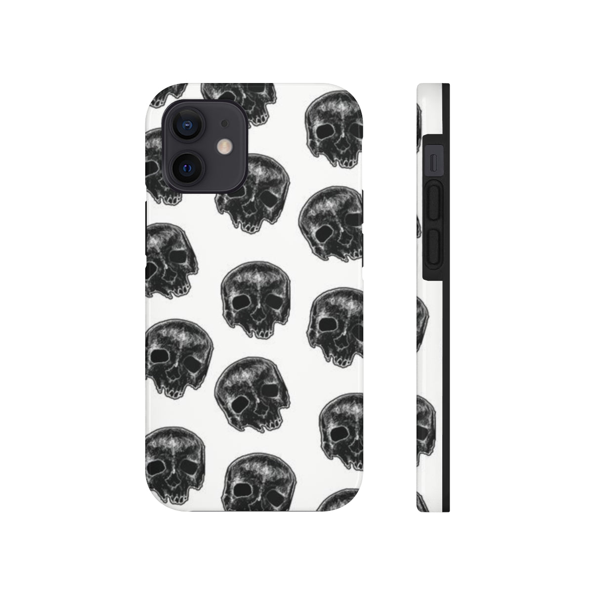 Skull Illustration by Kelly Kresconko Phone Case