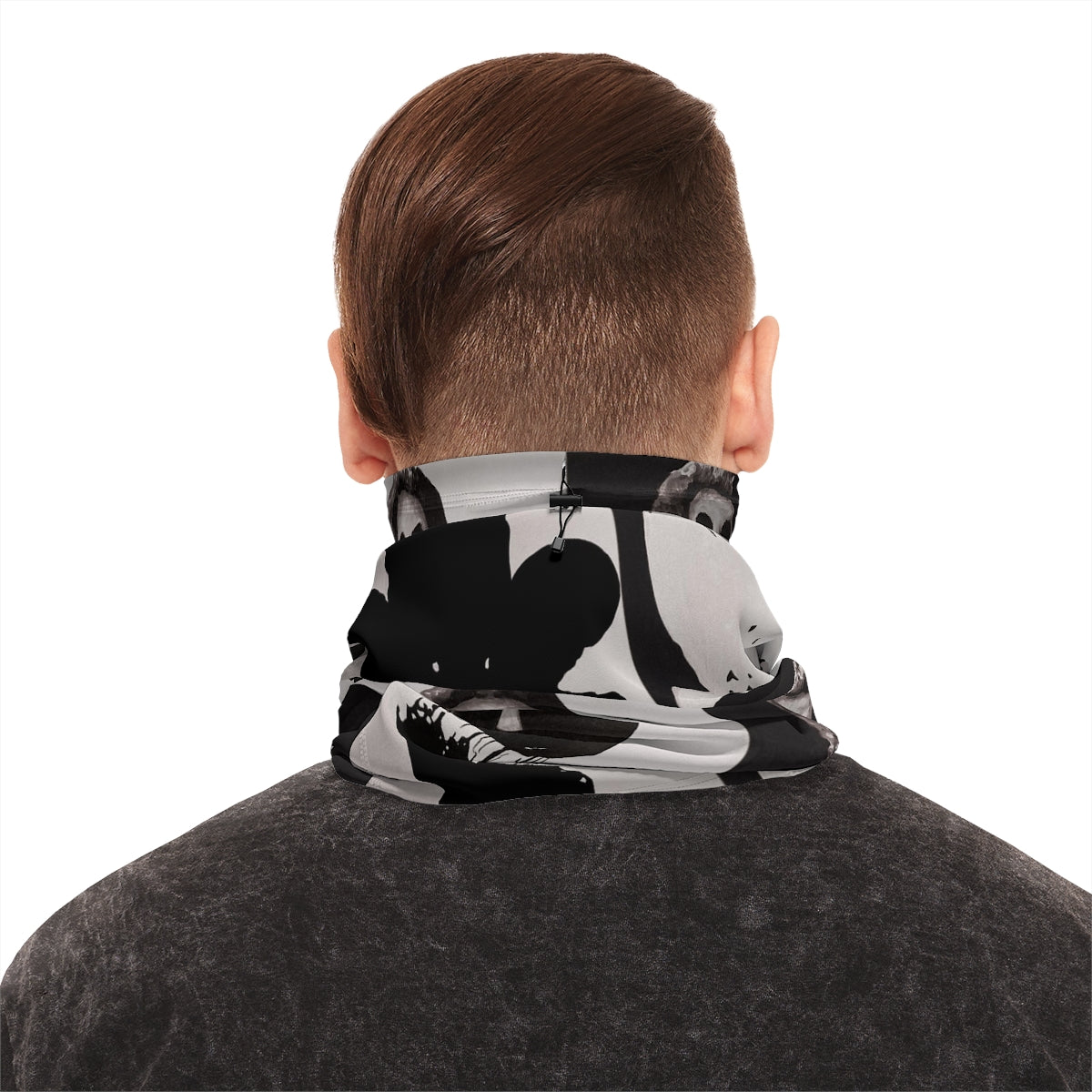 "Melancholy Felines" by Kelly Kresconko Winter Neck Gaiter With Drawstring